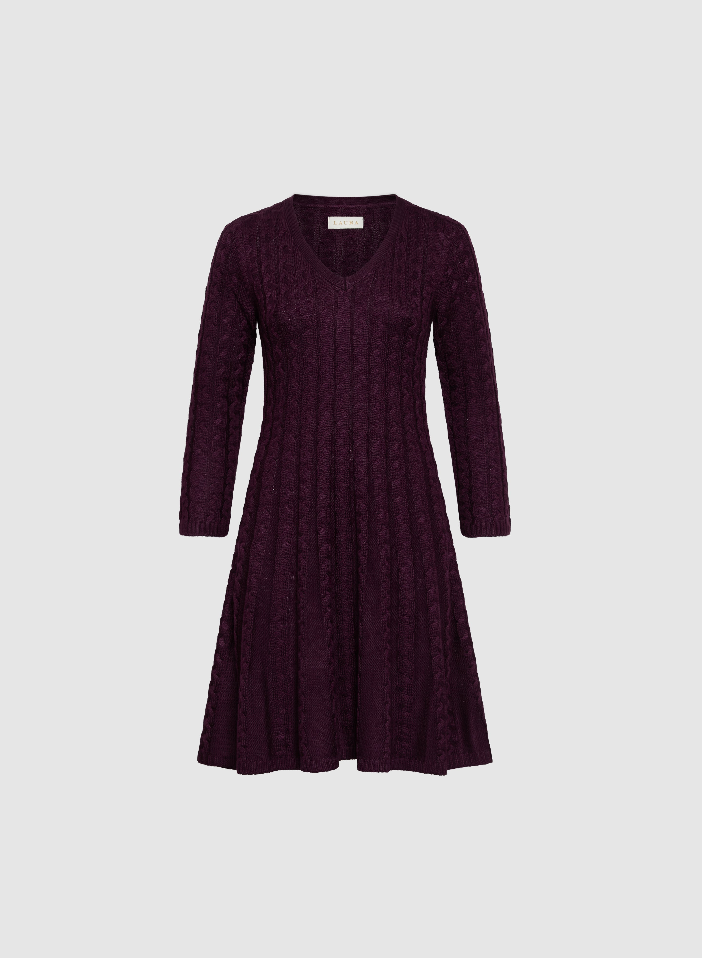 Cable Knit Sweater Dress