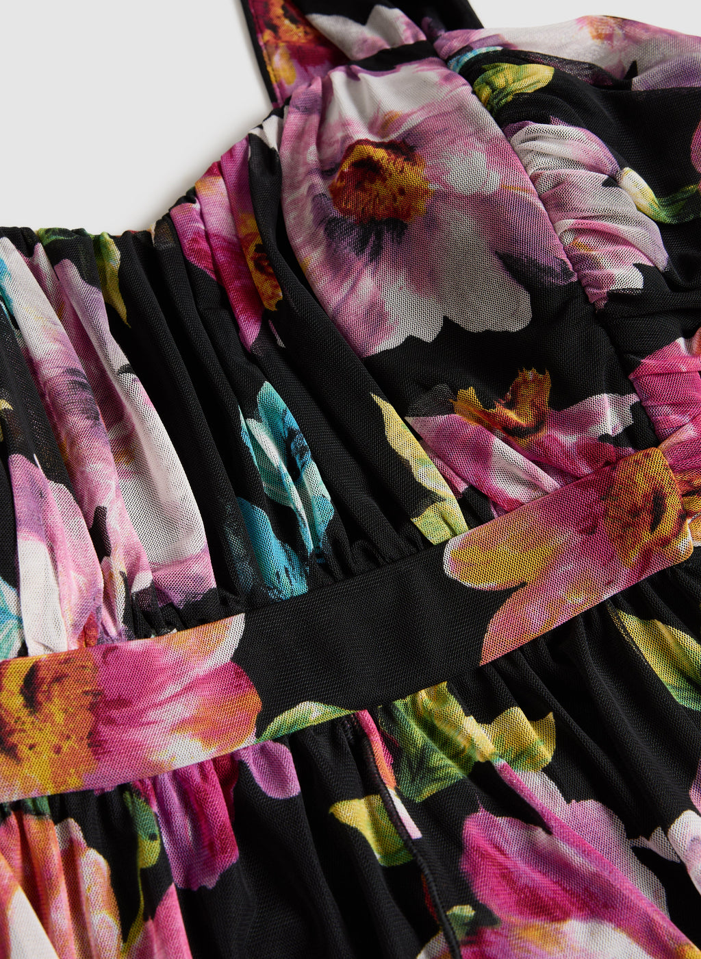 Chiffon Floral Maxi Dress