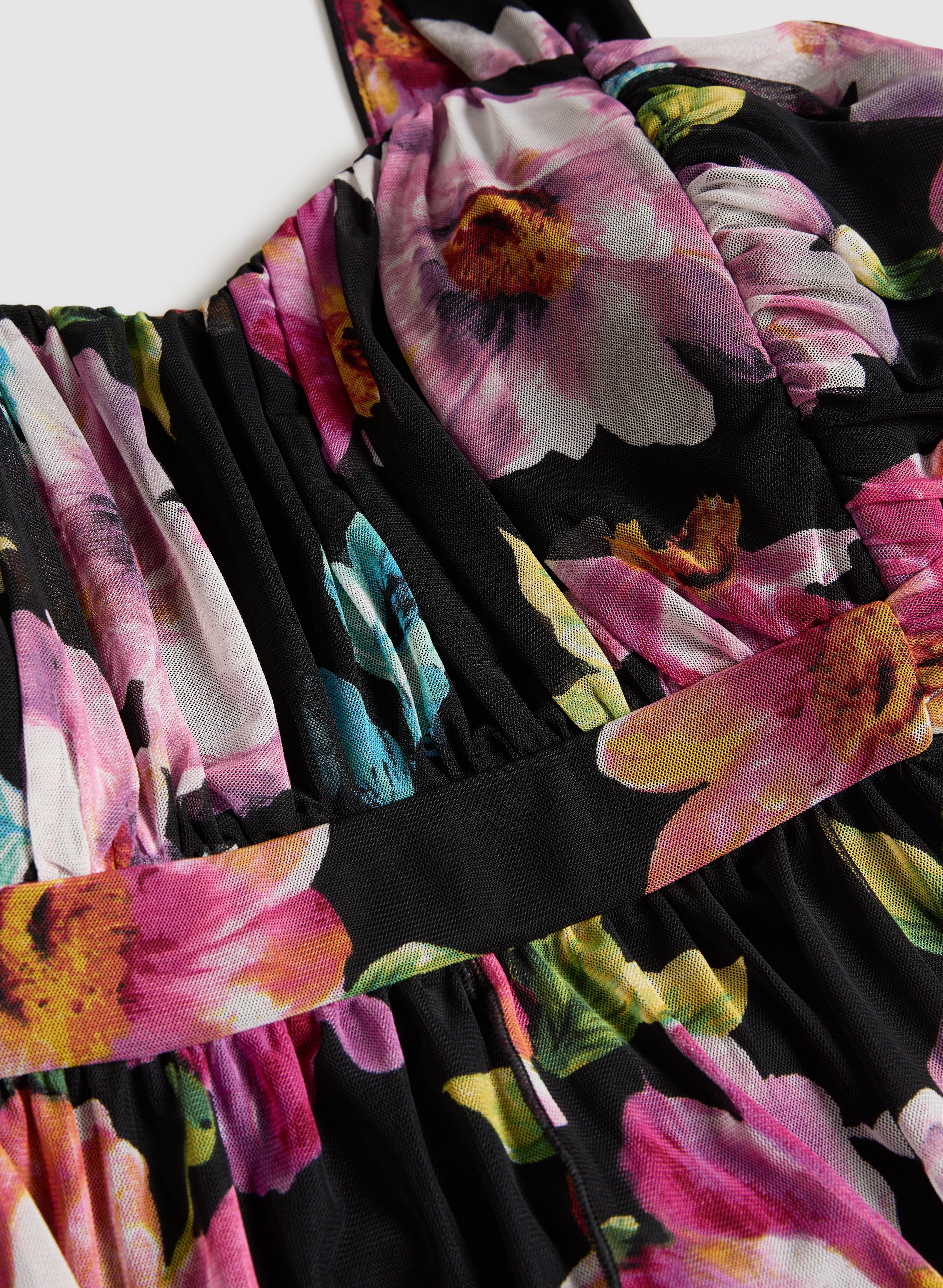 Chiffon Floral Maxi Dress