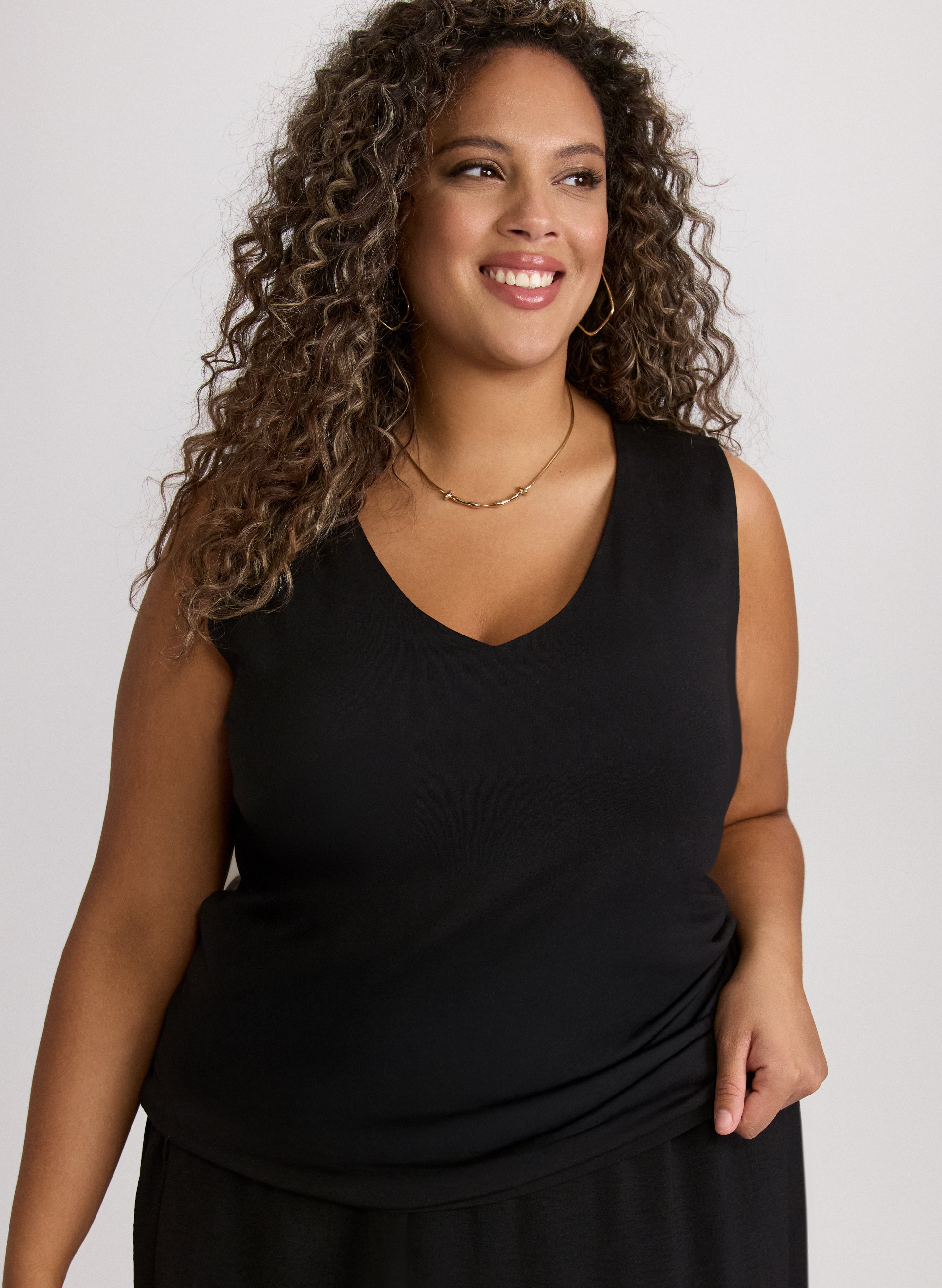 Cotton-Blend Tank Top