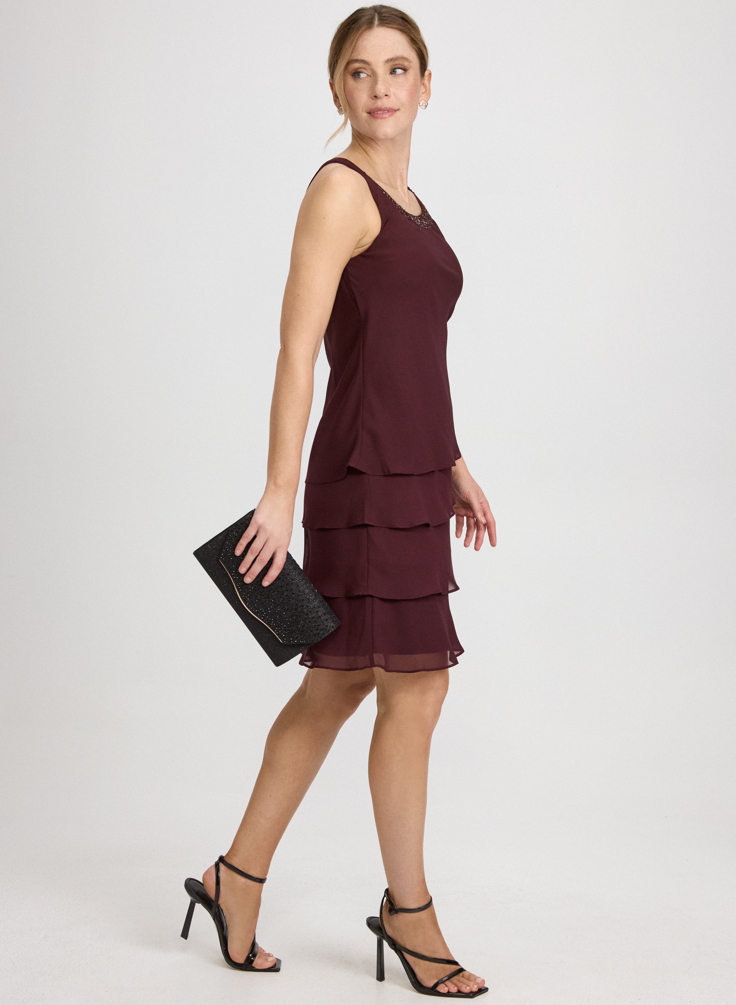 Chiffon Jacket & Dress Set