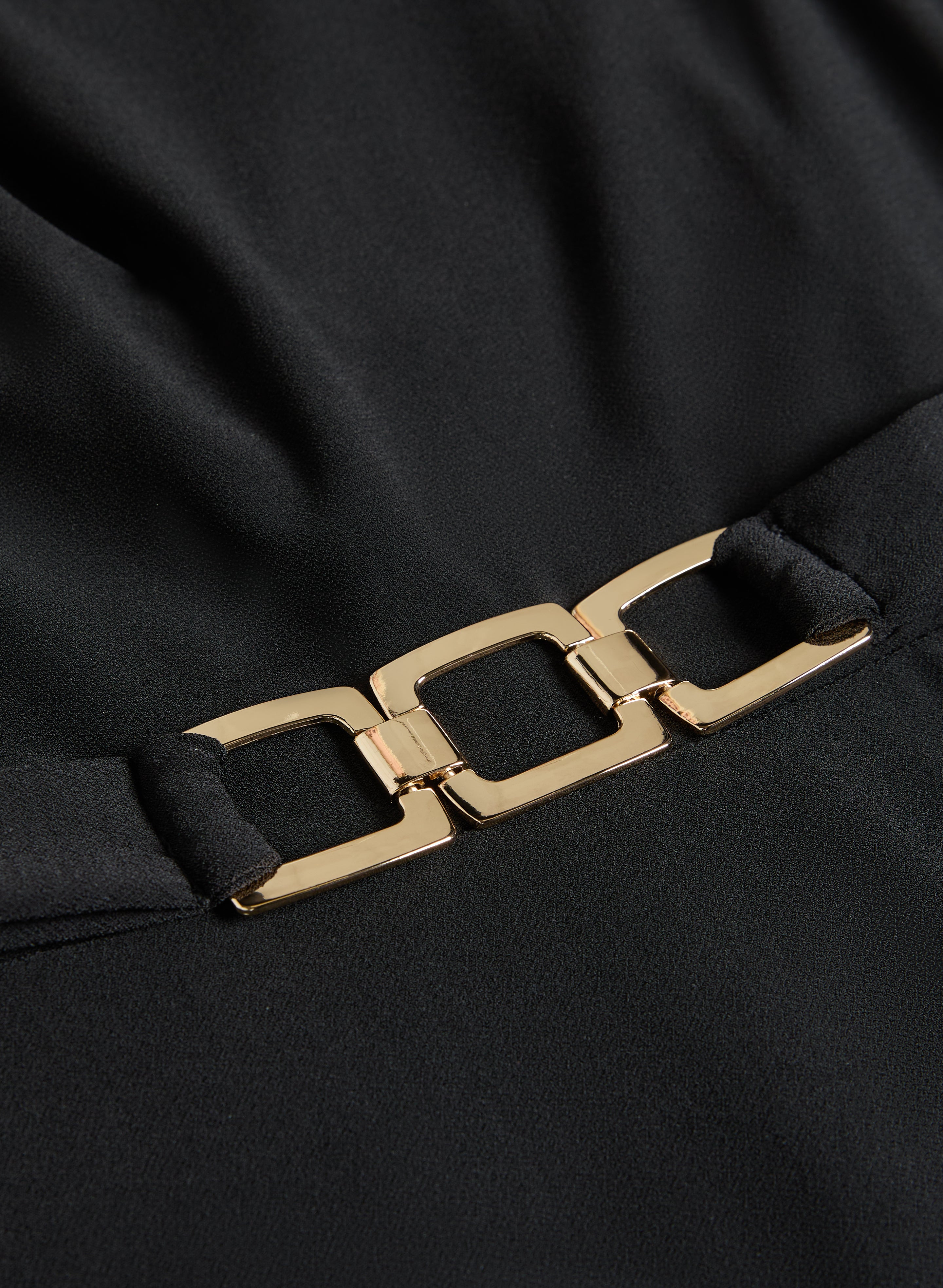 Belted Pleat Detail Dress