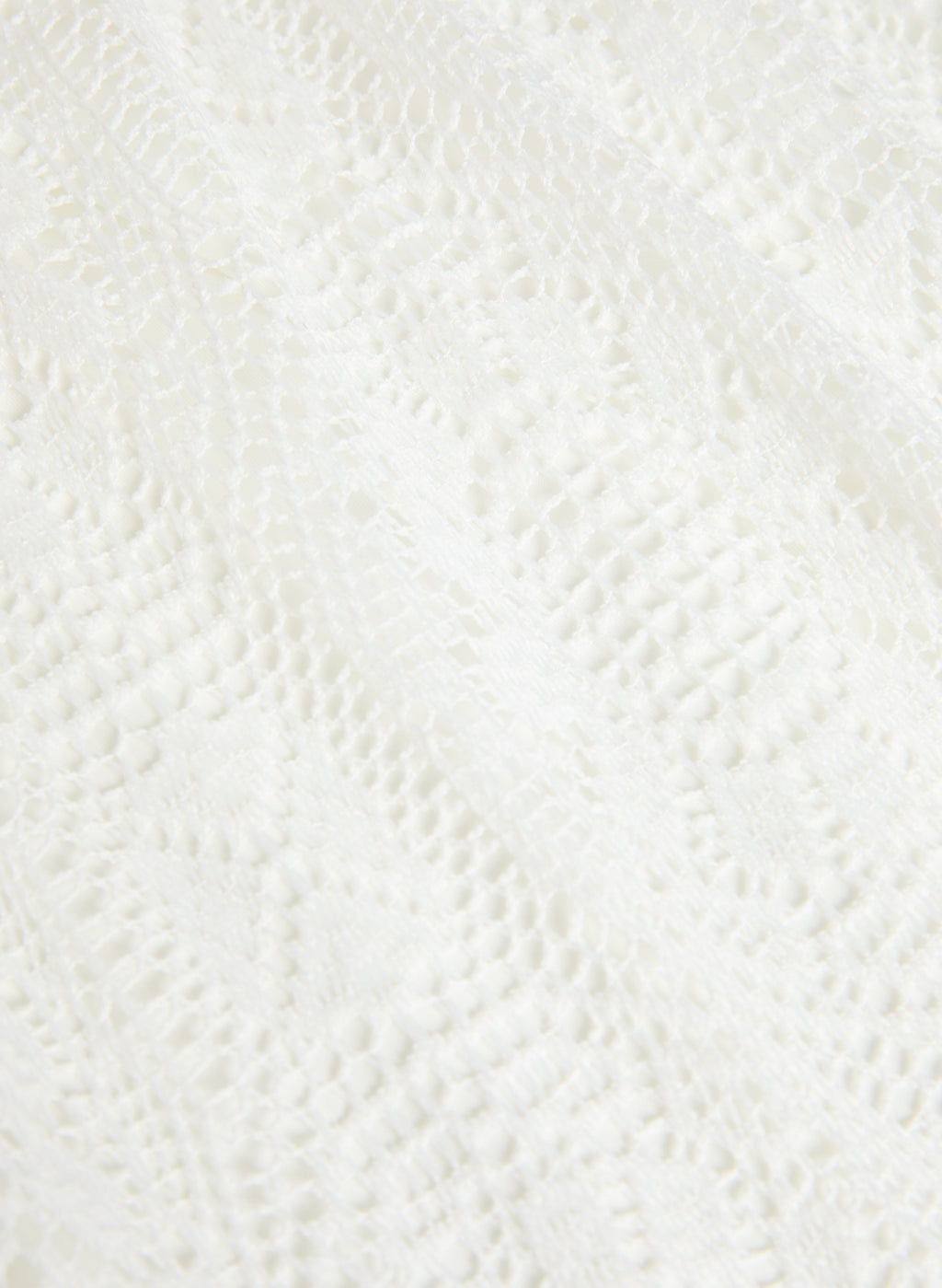 Belted Fit-&-Flare Crochet Dress