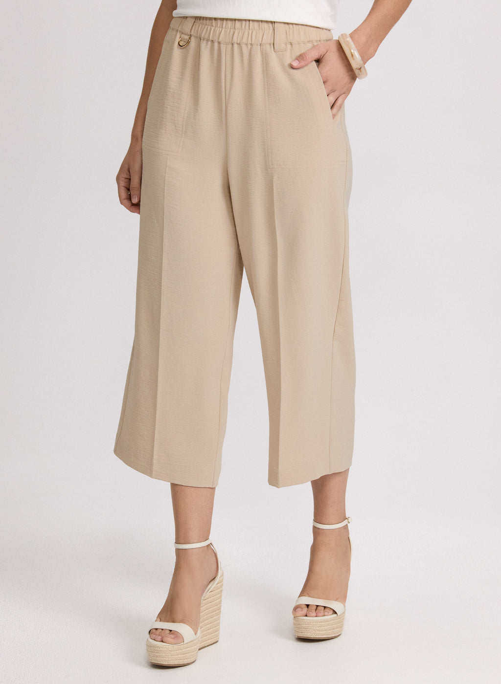 Crinkle Crepe Culottes