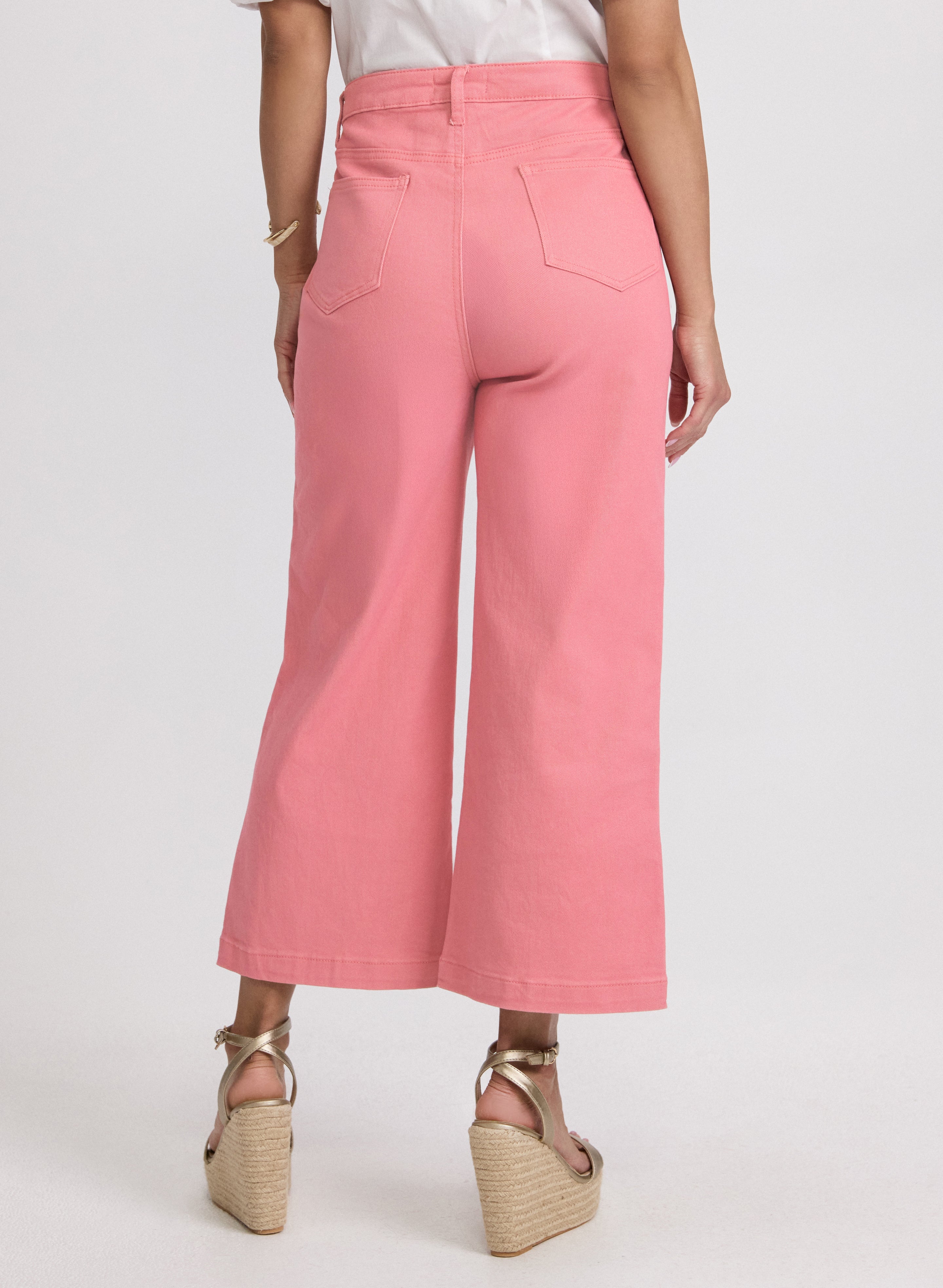 Cropped Flare-Leg Jeans