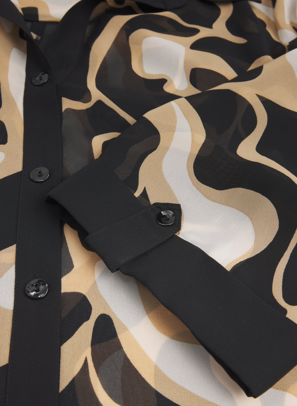 Abstract Chiffon Blouse