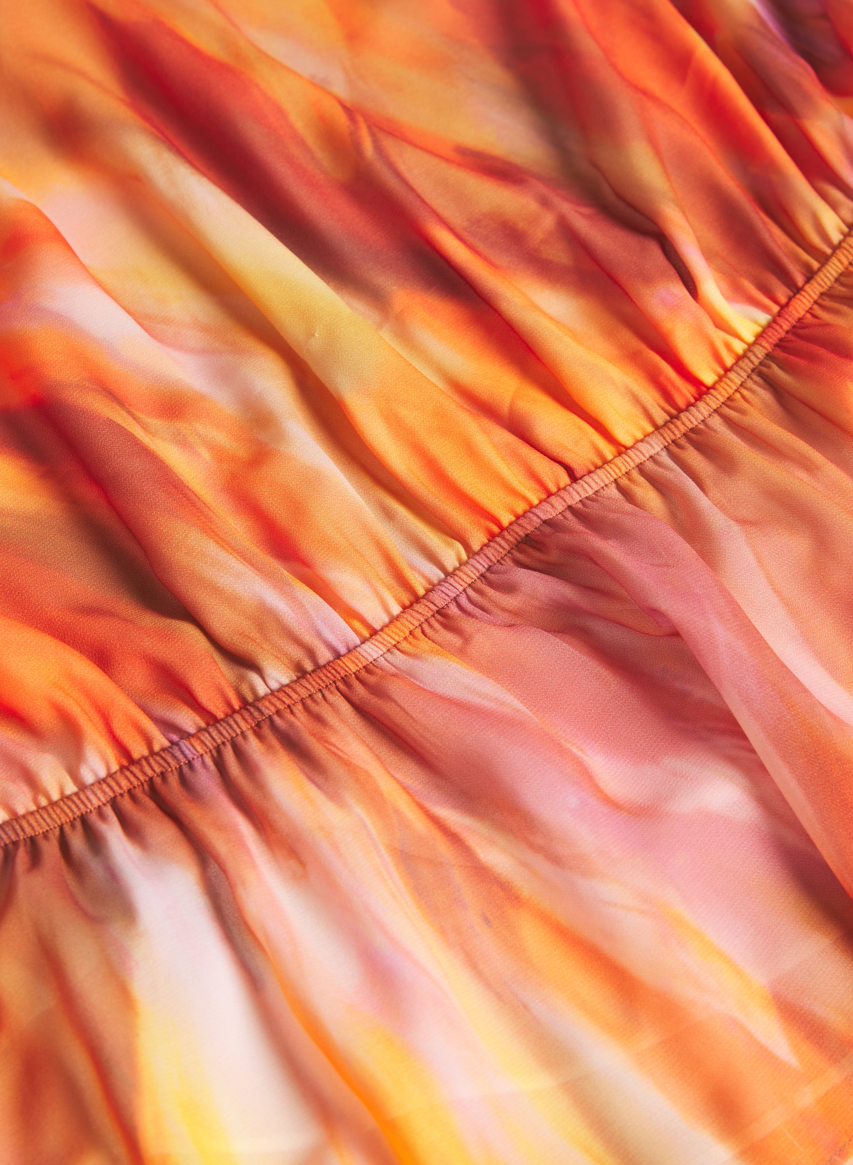 Abstract Peplum Blouse