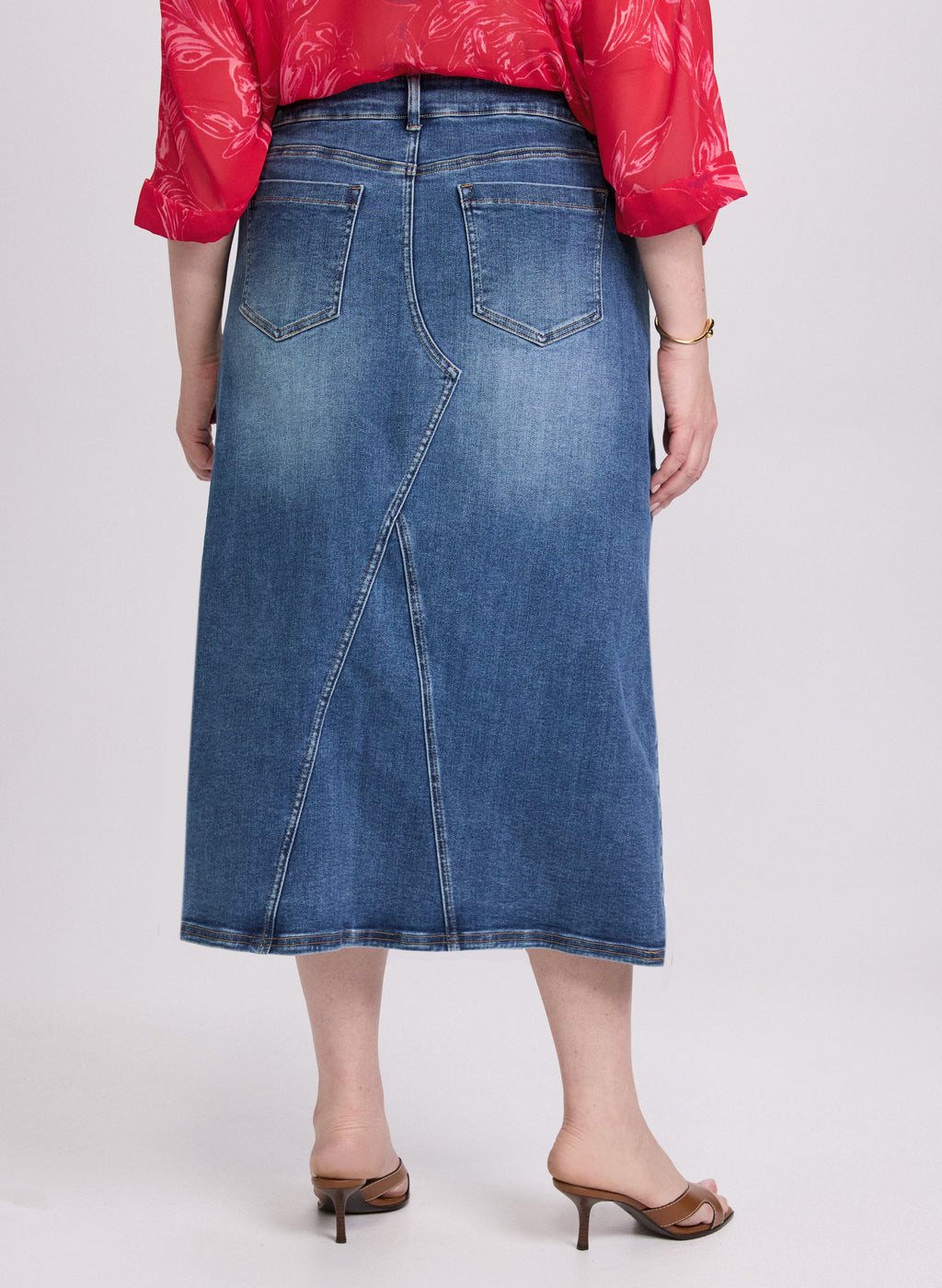 Denim Midi Skirt