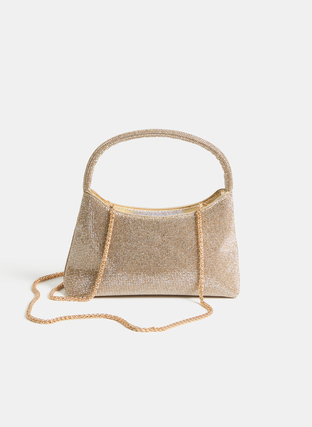 Crystal Carry Handle Clutch