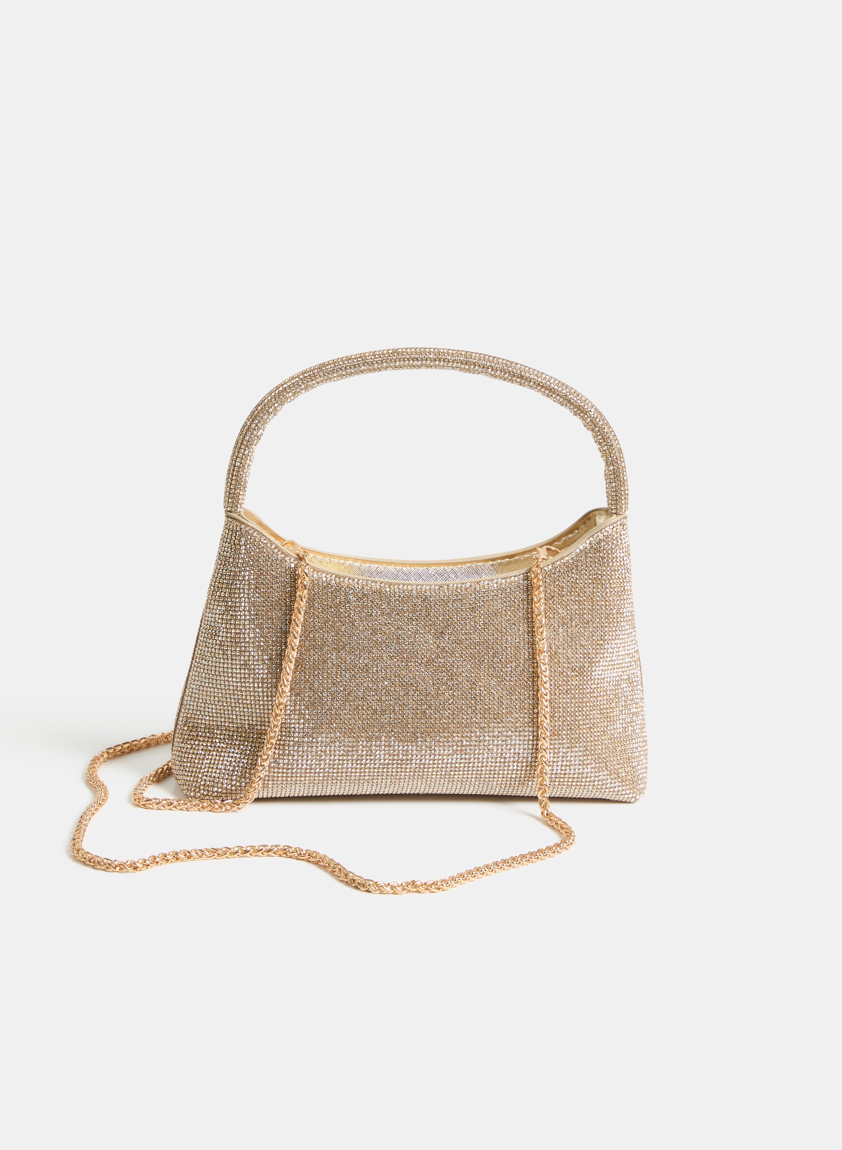 Crystal Carry Handle Clutch