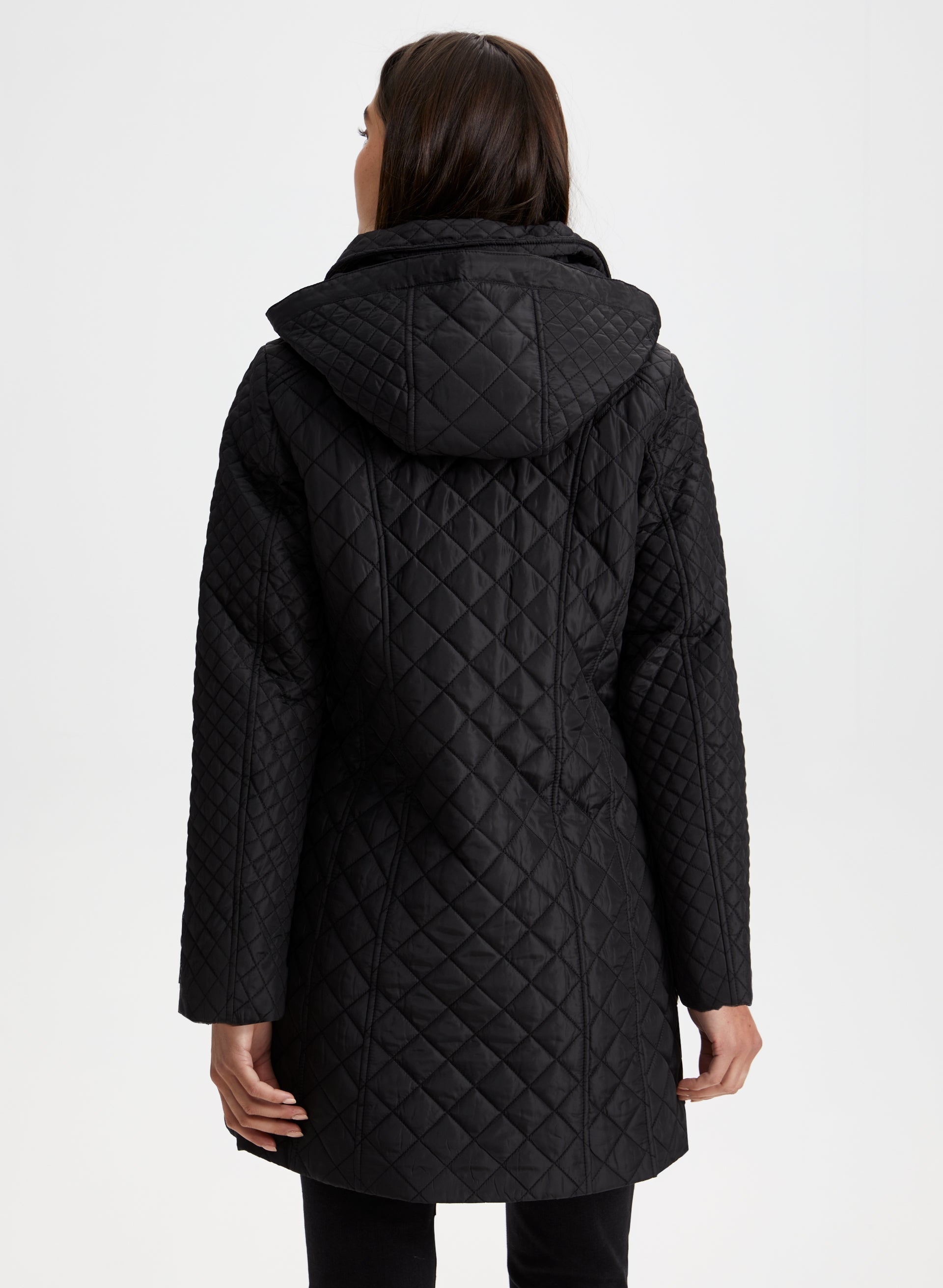 Diamond Quilted Coat