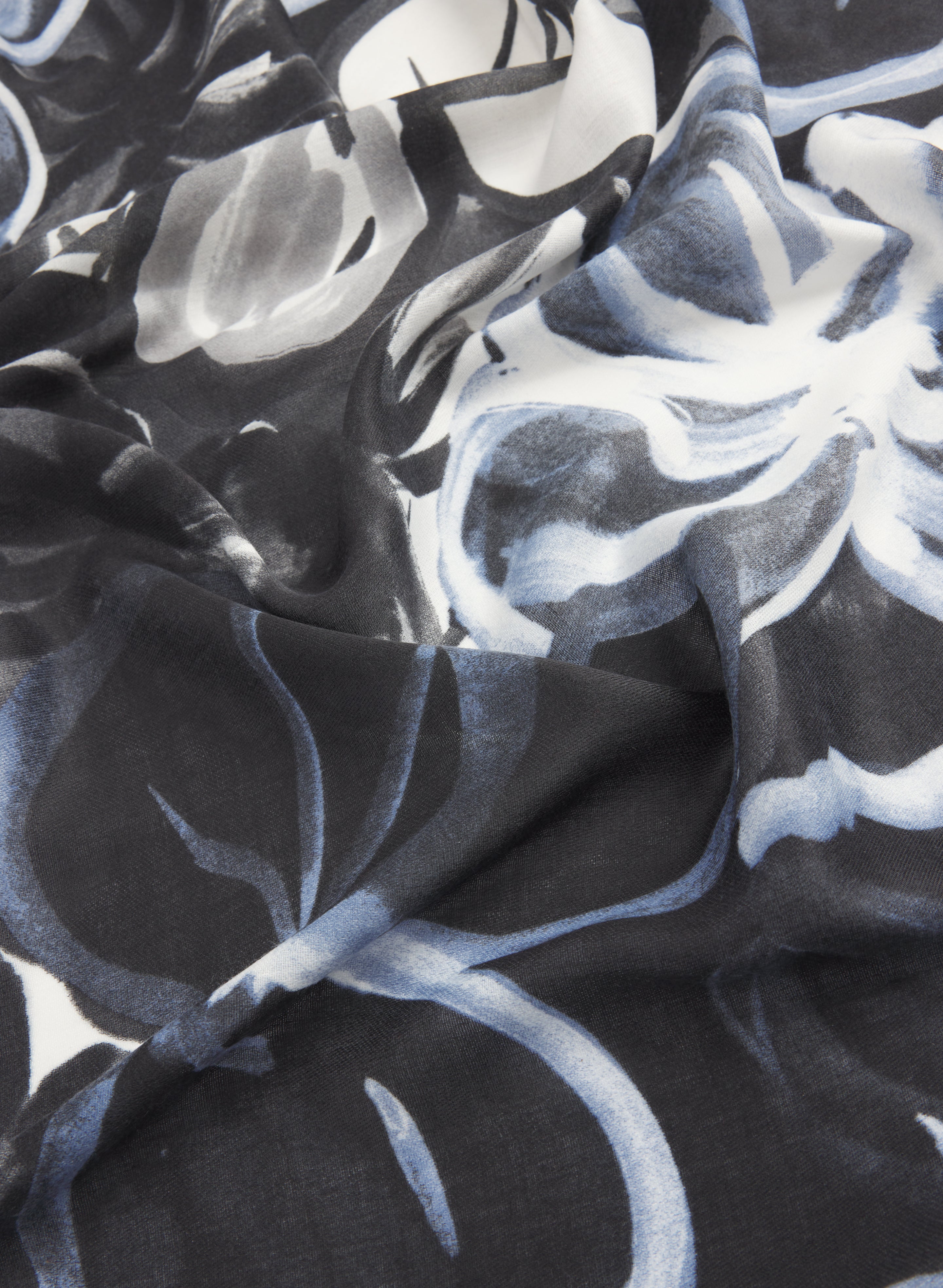 Abstract Leaf Print Scarf