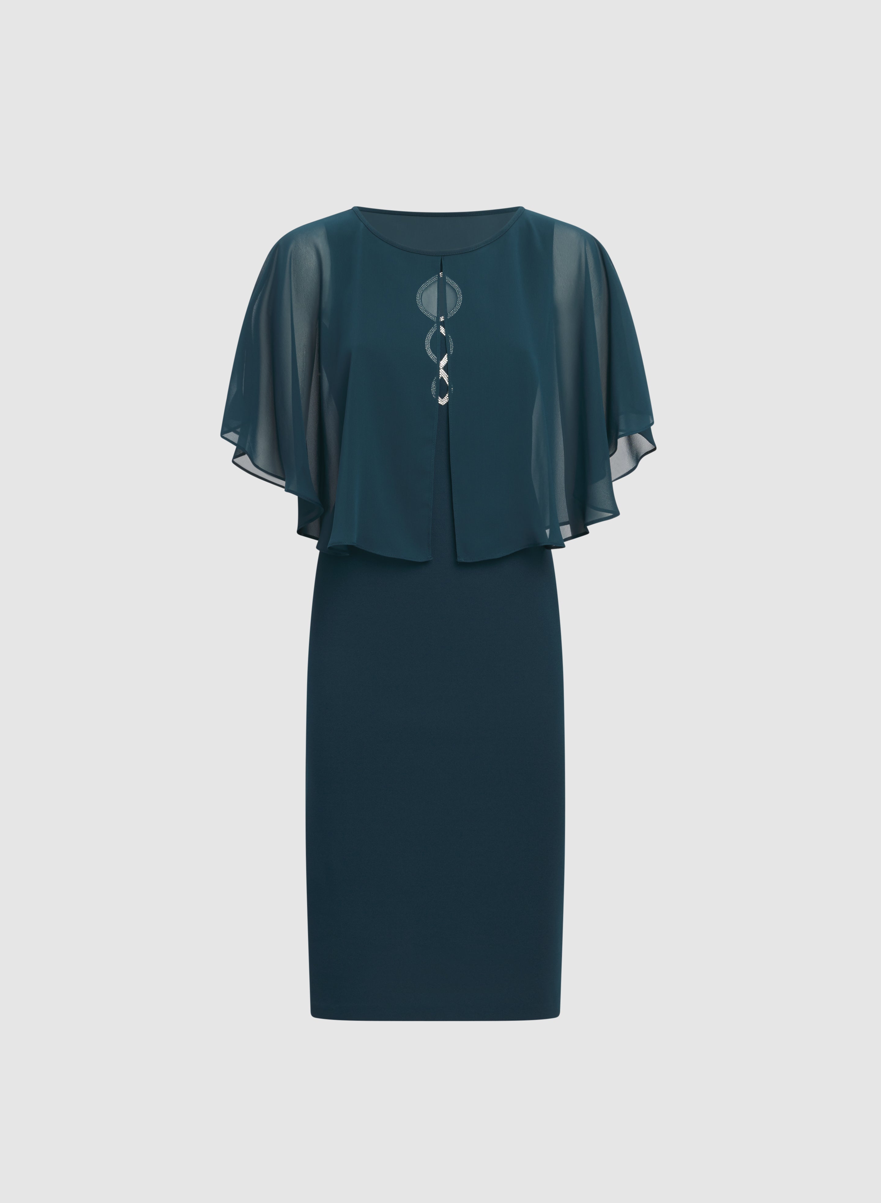 Capelet Overlay Dress