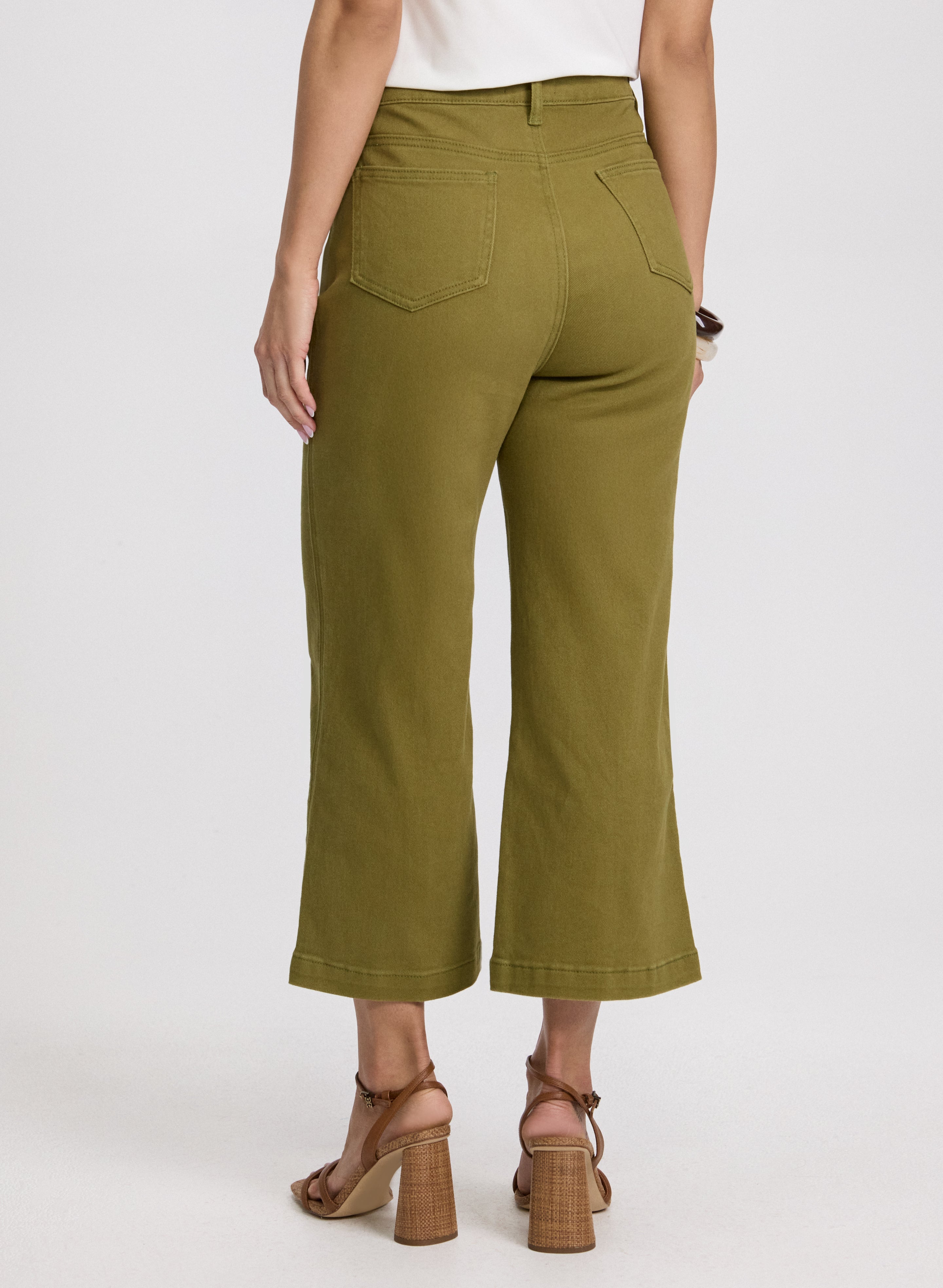 Cropped Flare-Leg Jeans