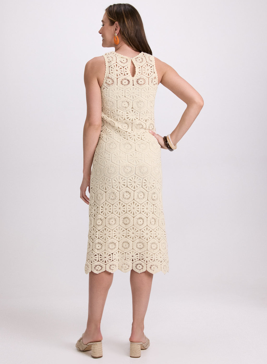 Crochet Trim Dress