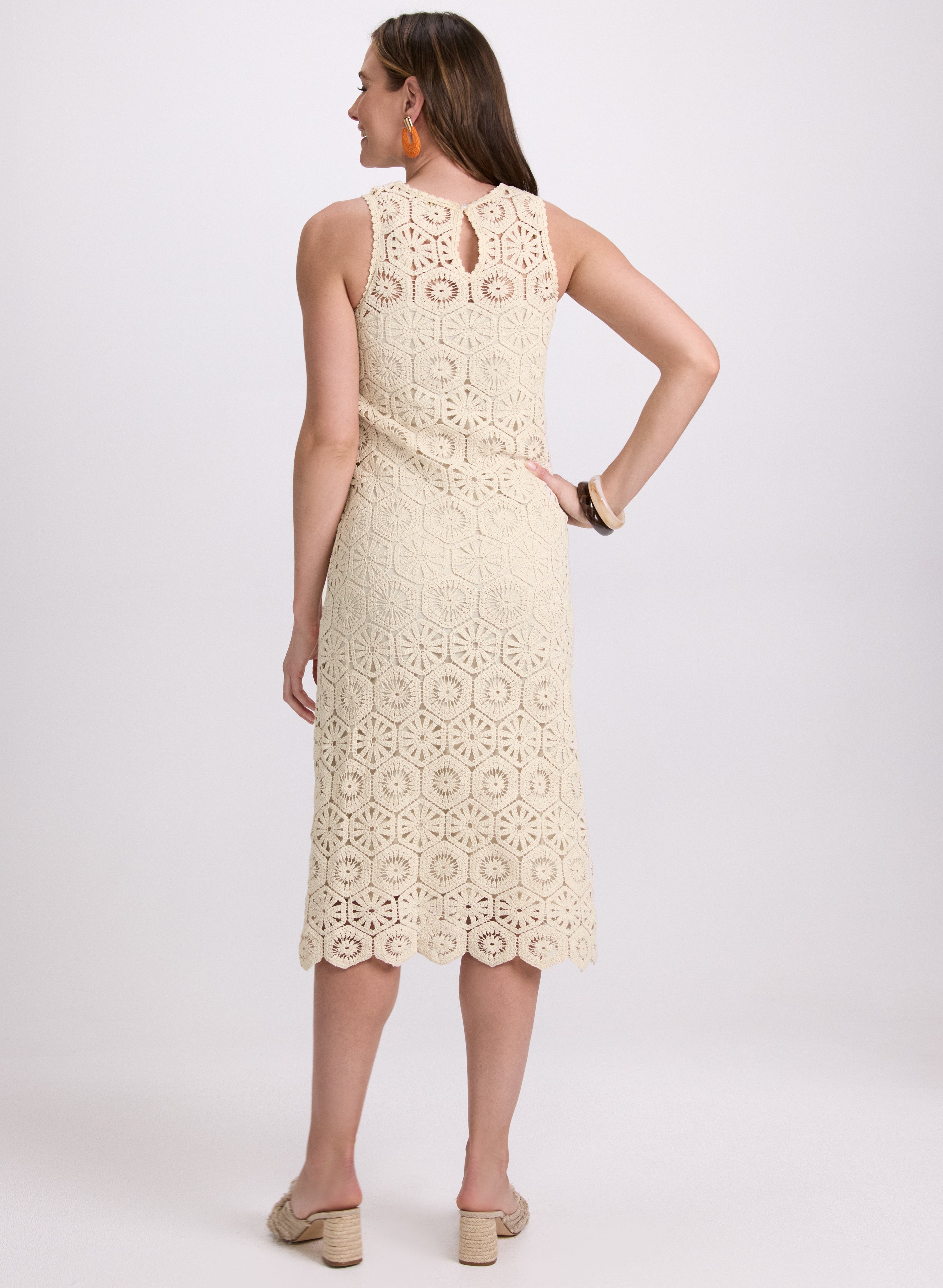 Crochet Trim Dress
