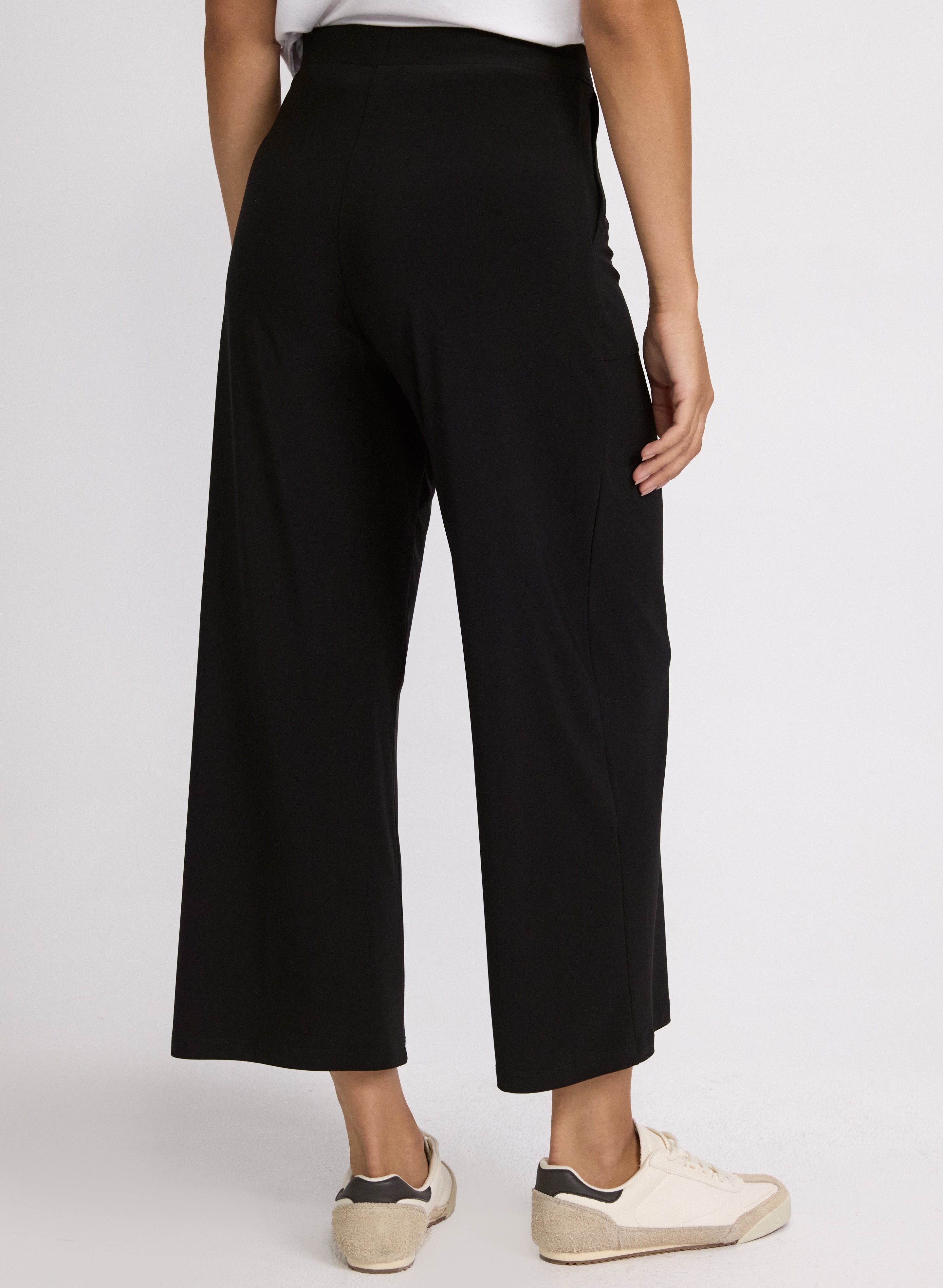 Cropped Pull-On Pants