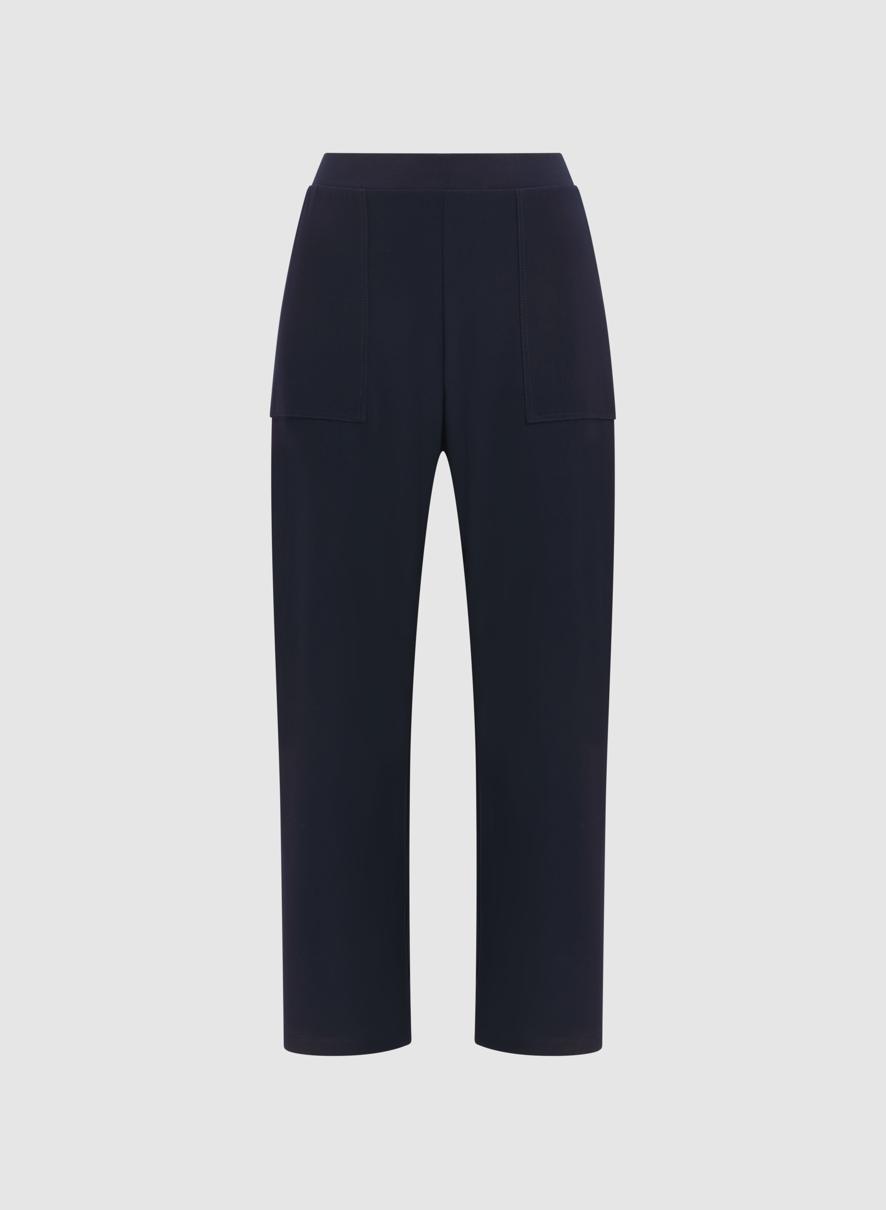 Cropped Pull-On Pants