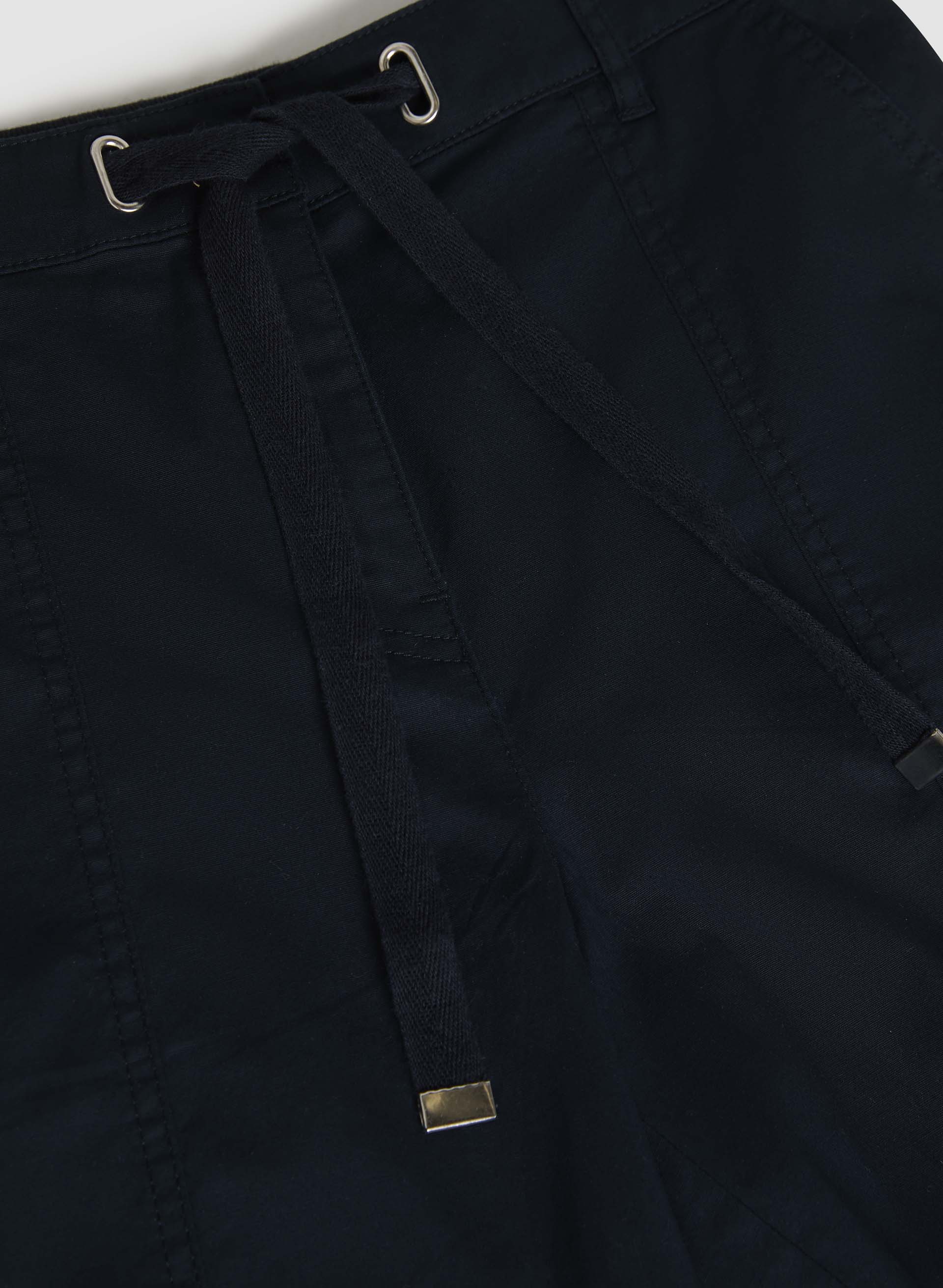 Cotton-Blend Drawstring Shorts