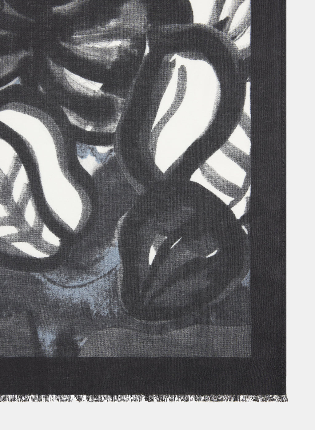 Abstract Leaf Print Scarf