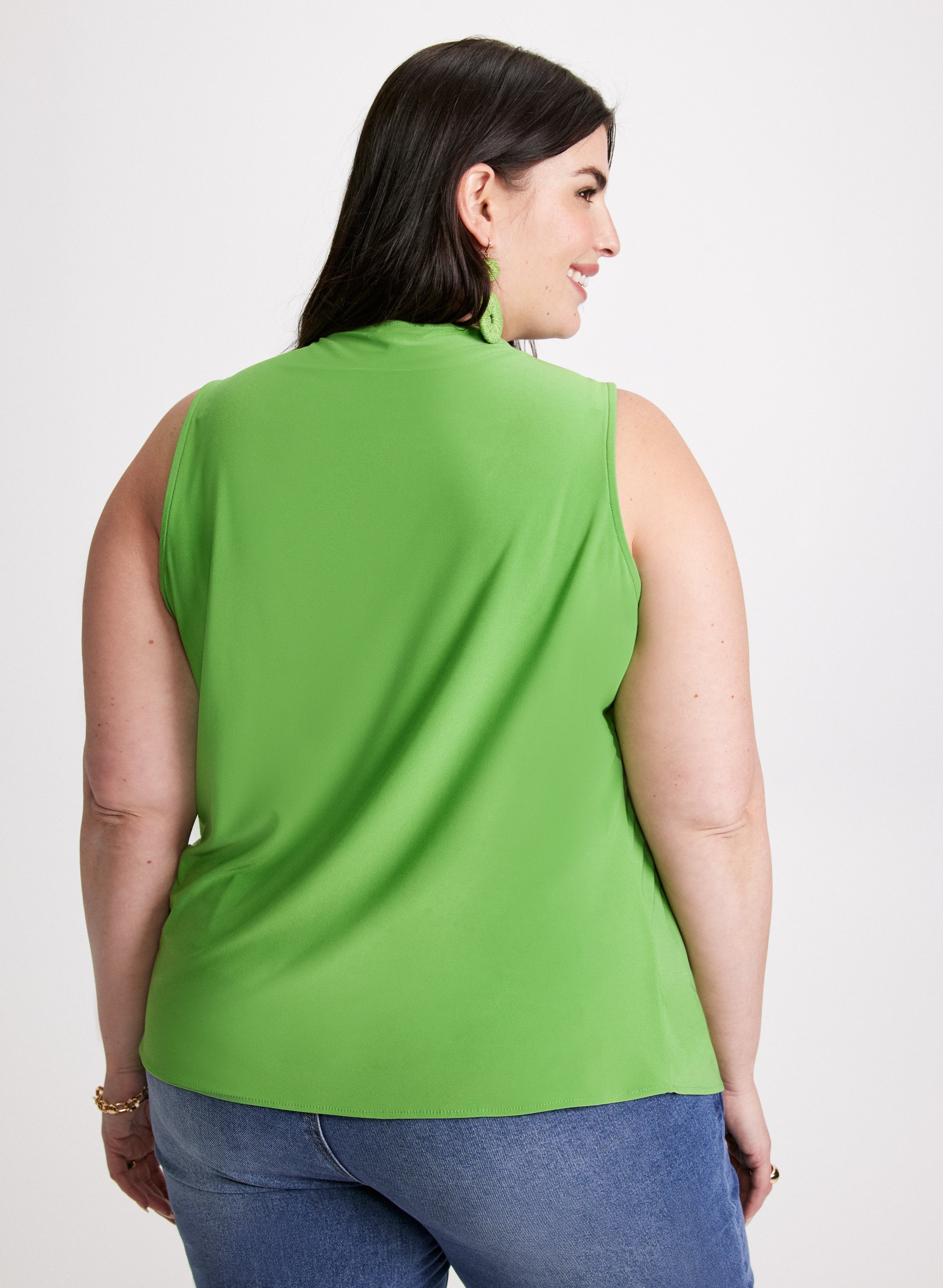 Asymmetric Overlay Tank Top