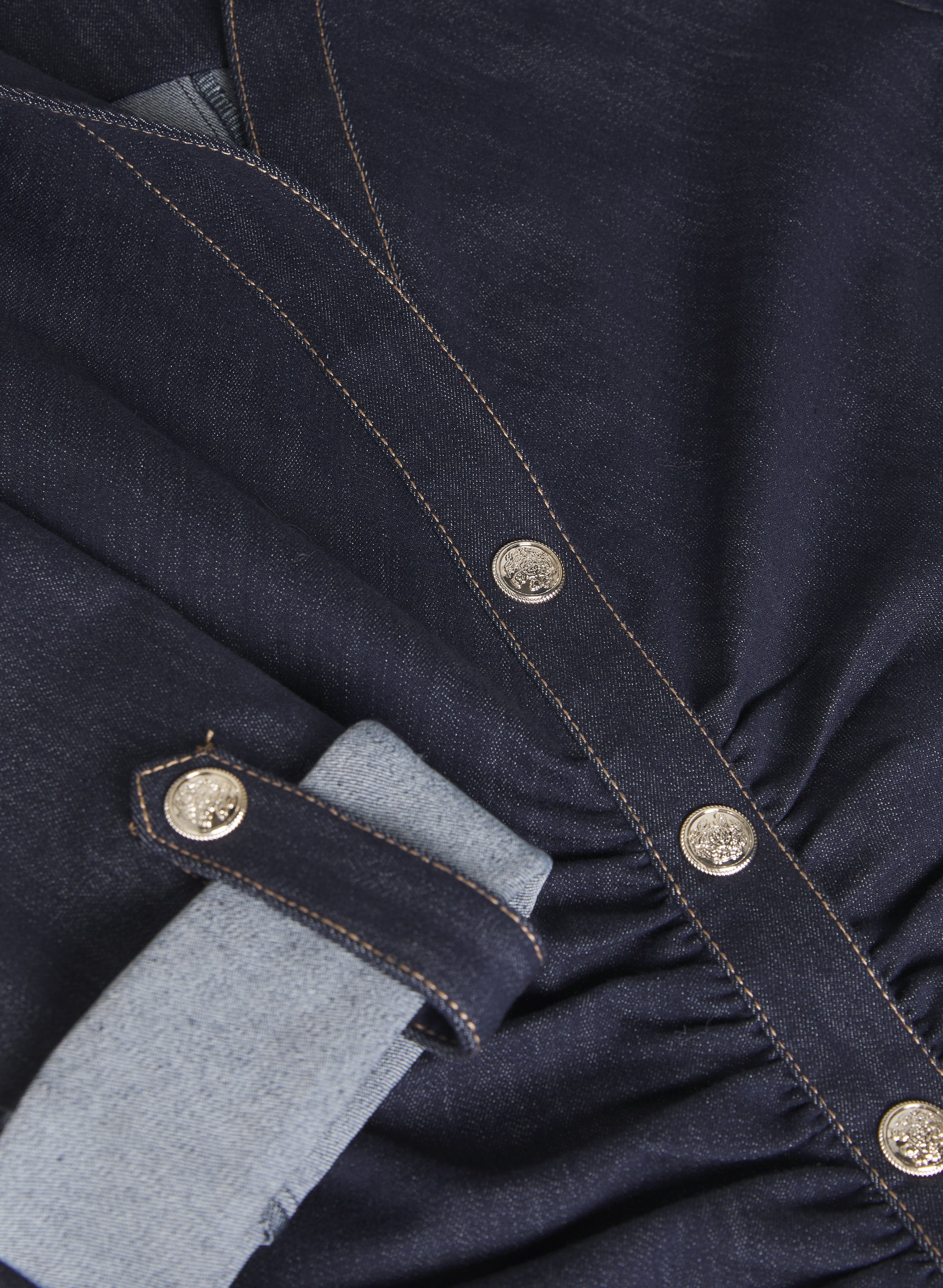 Button-Down Denim Dress