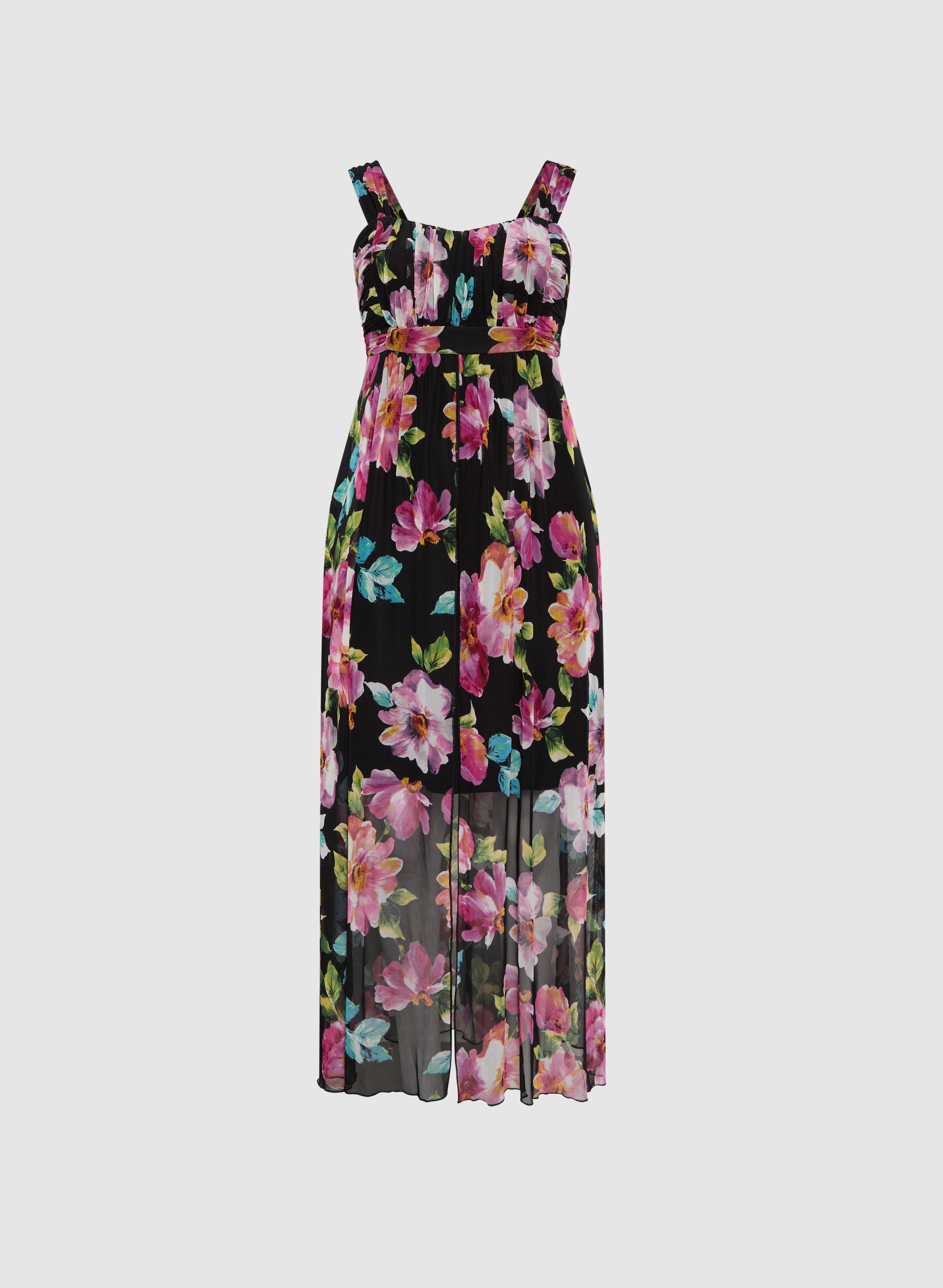 Chiffon Floral Maxi Dress