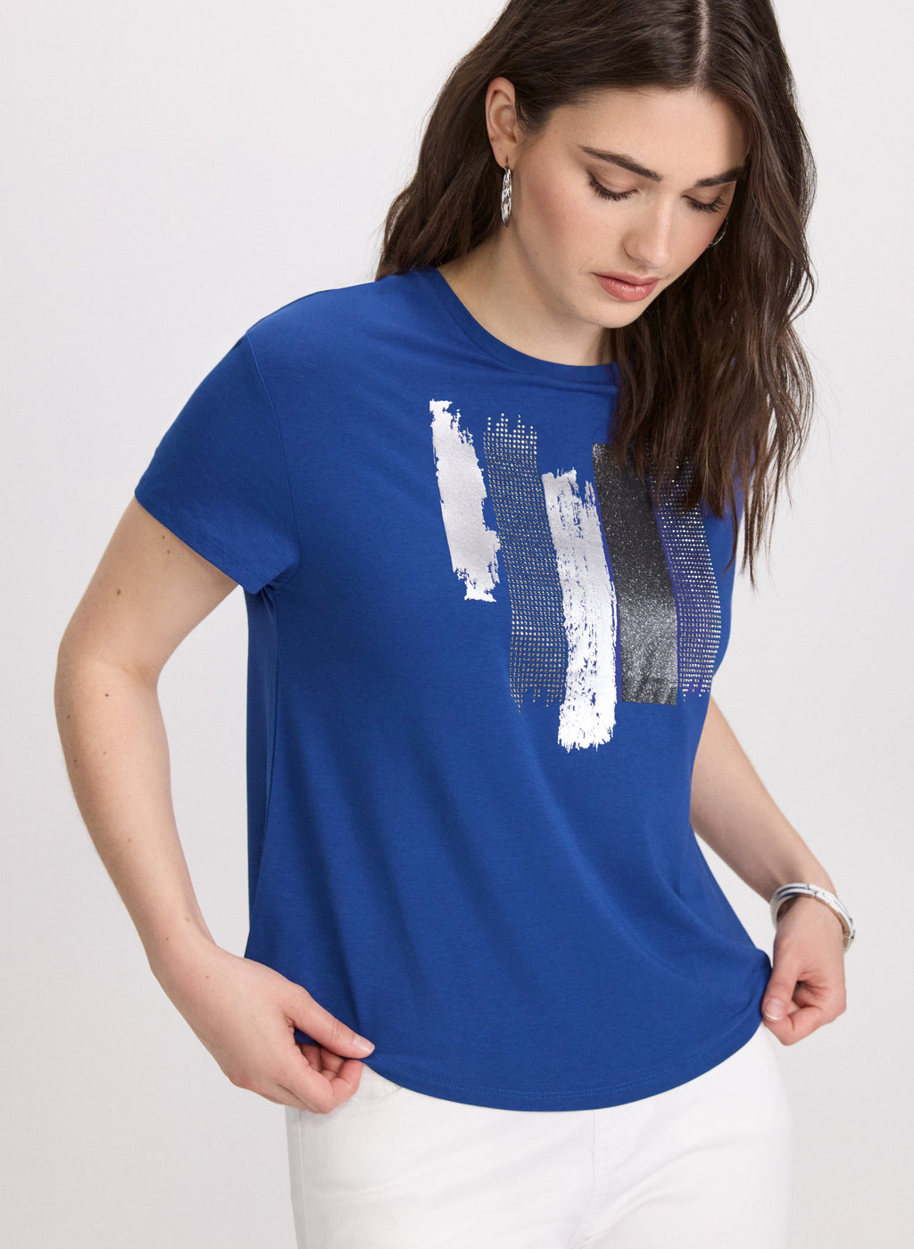 Brushstroke Print T-Shirt