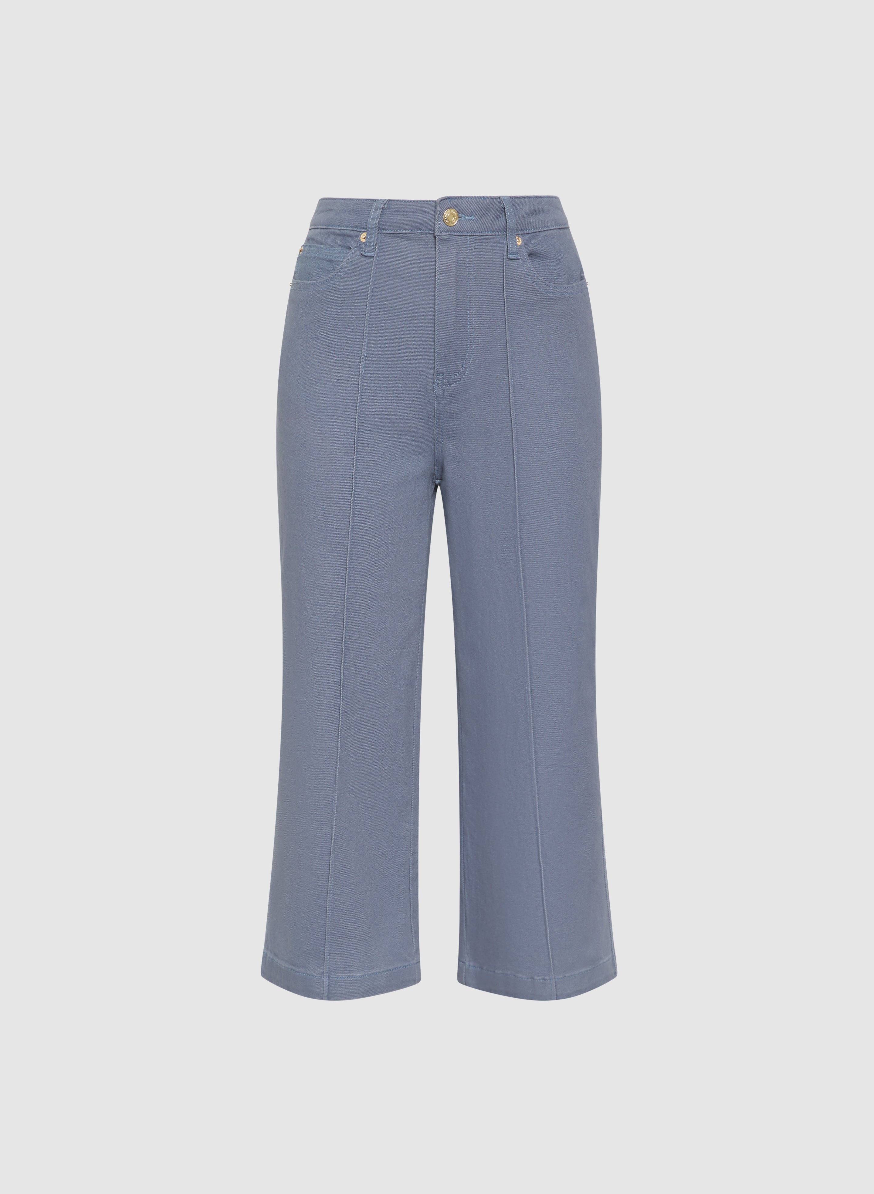 Cropped Flare-Leg Jeans