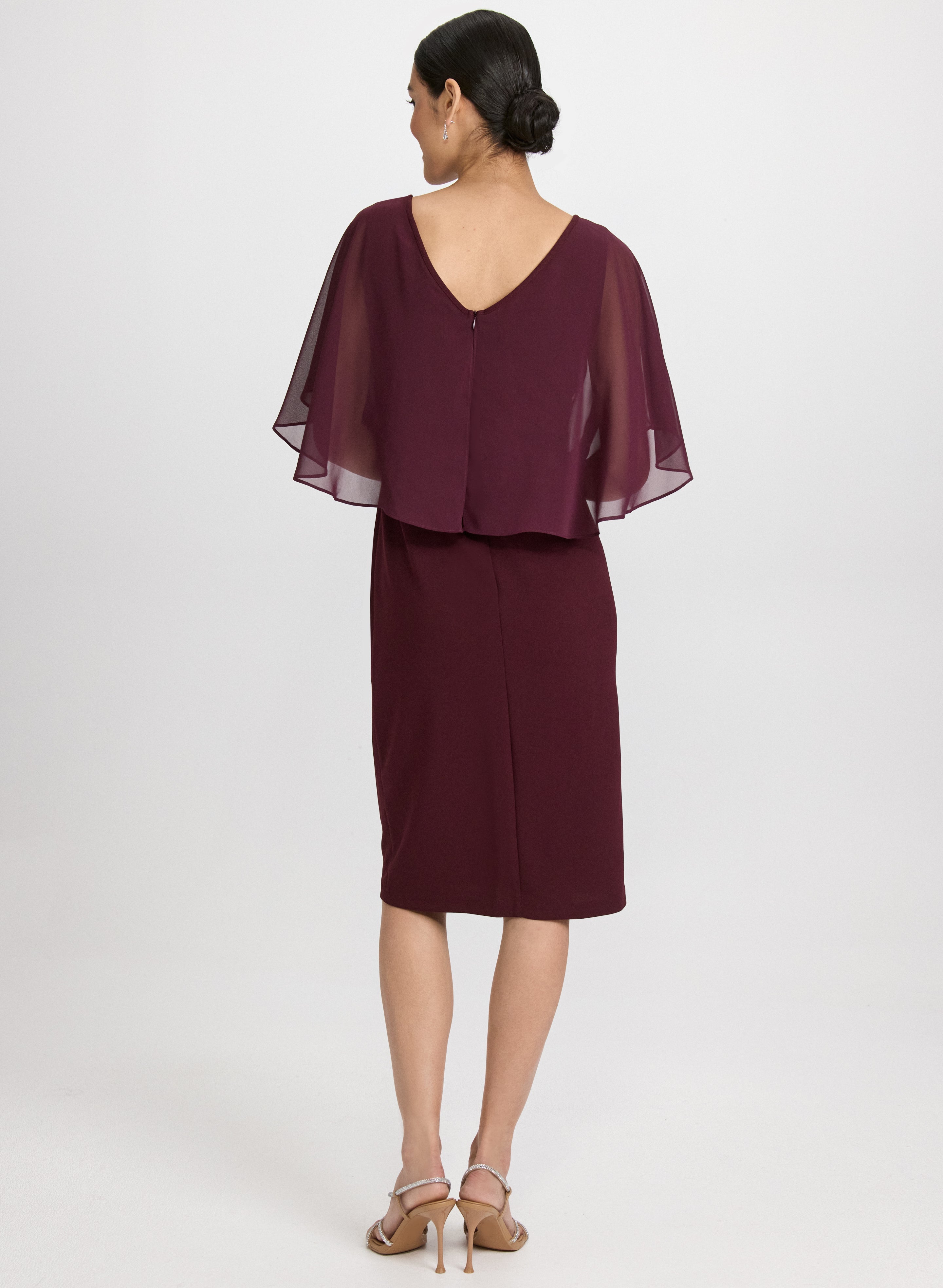 Capelet Overlay Dress