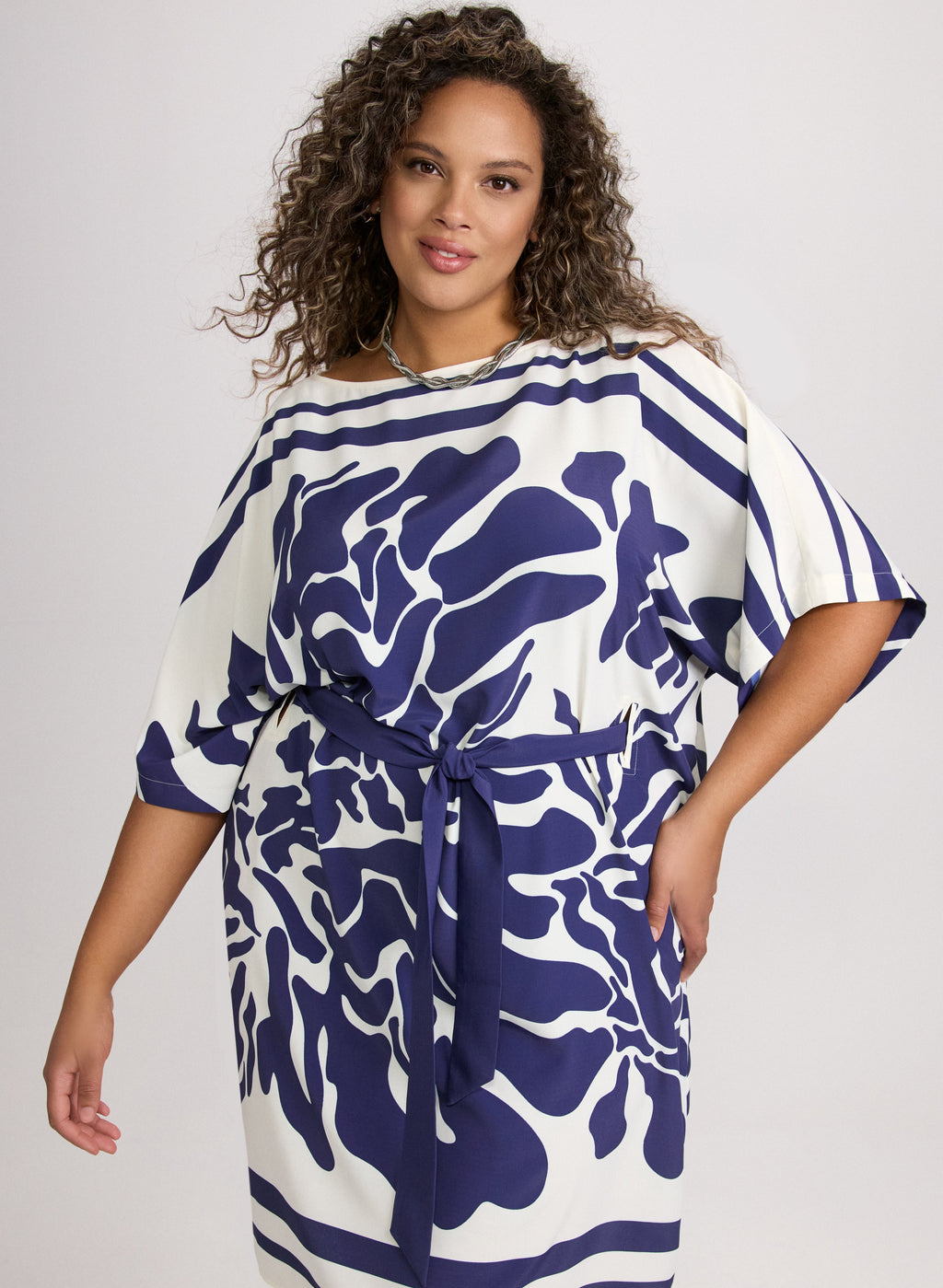 Abstract Print Dress