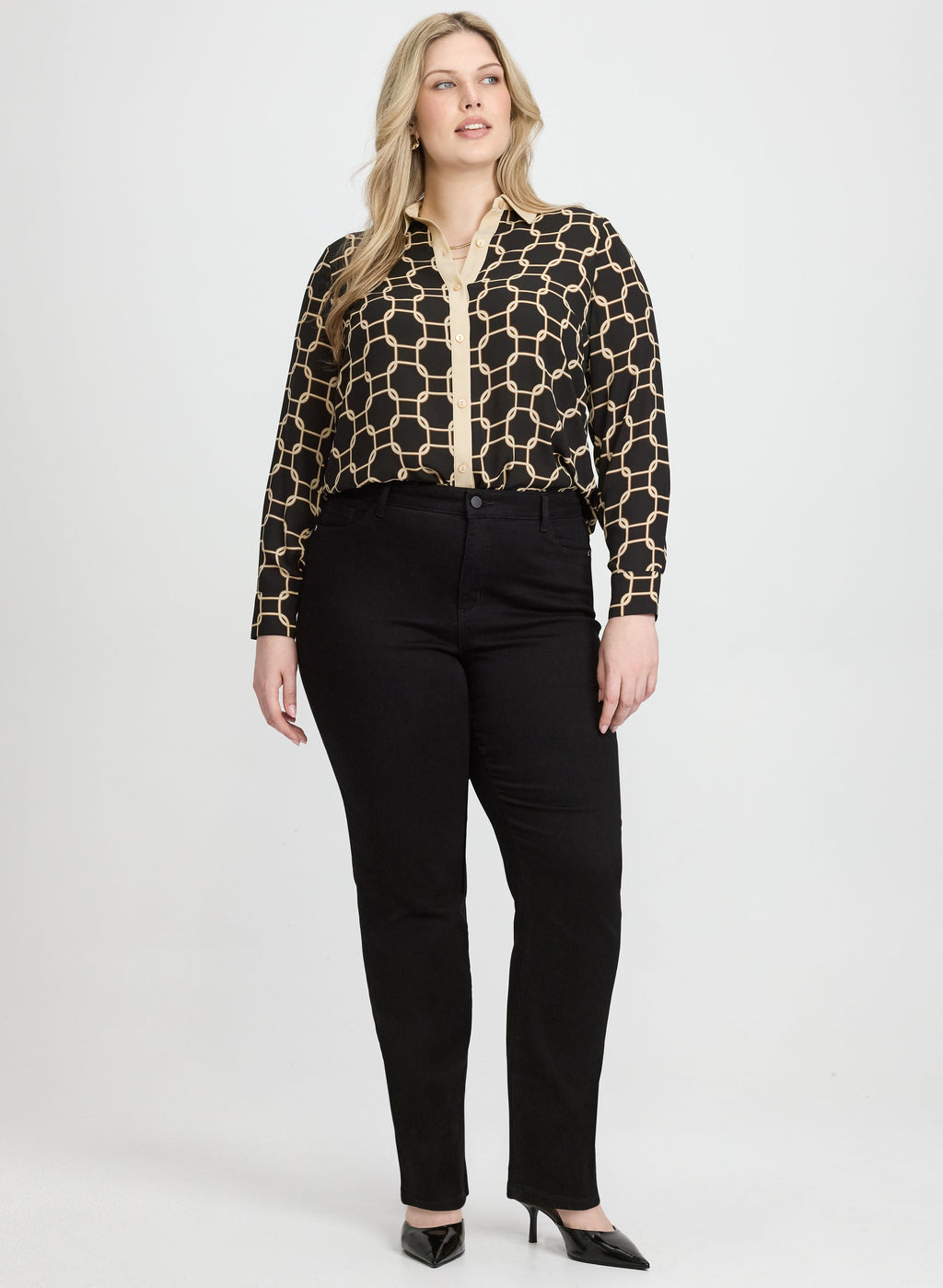 Chain Print Blouse