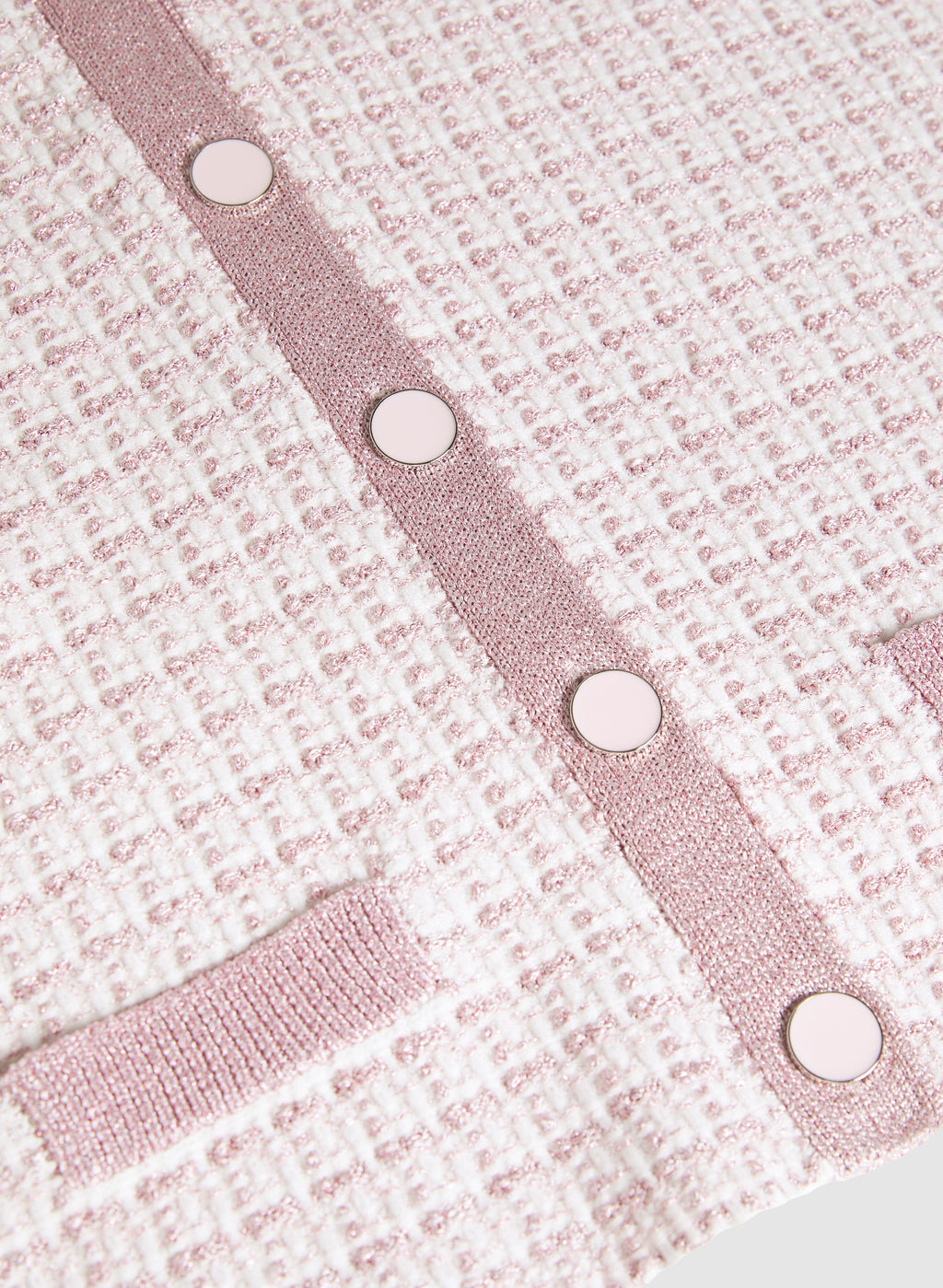 Bouclé Button Cardigan