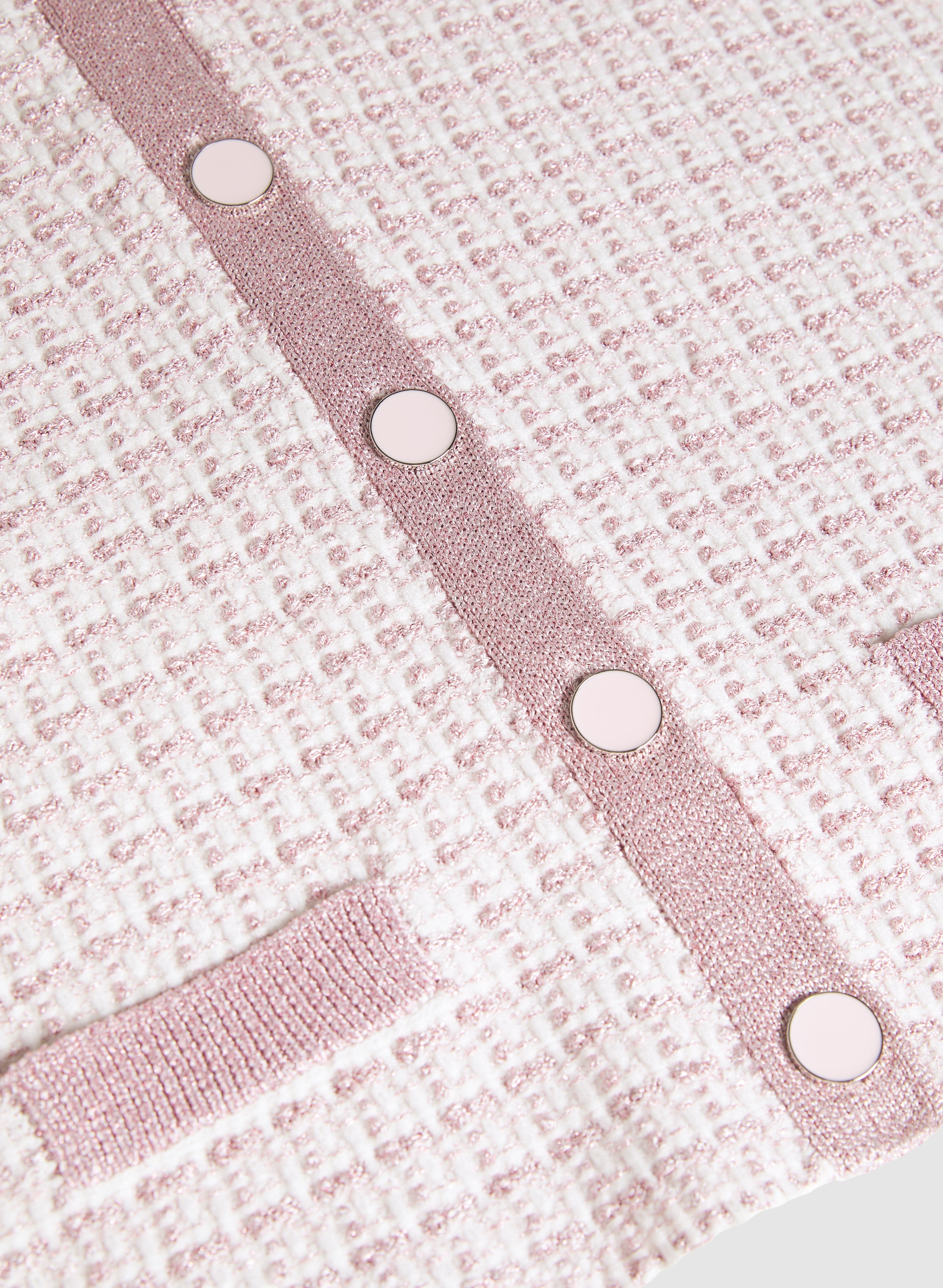 Bouclé Button Cardigan