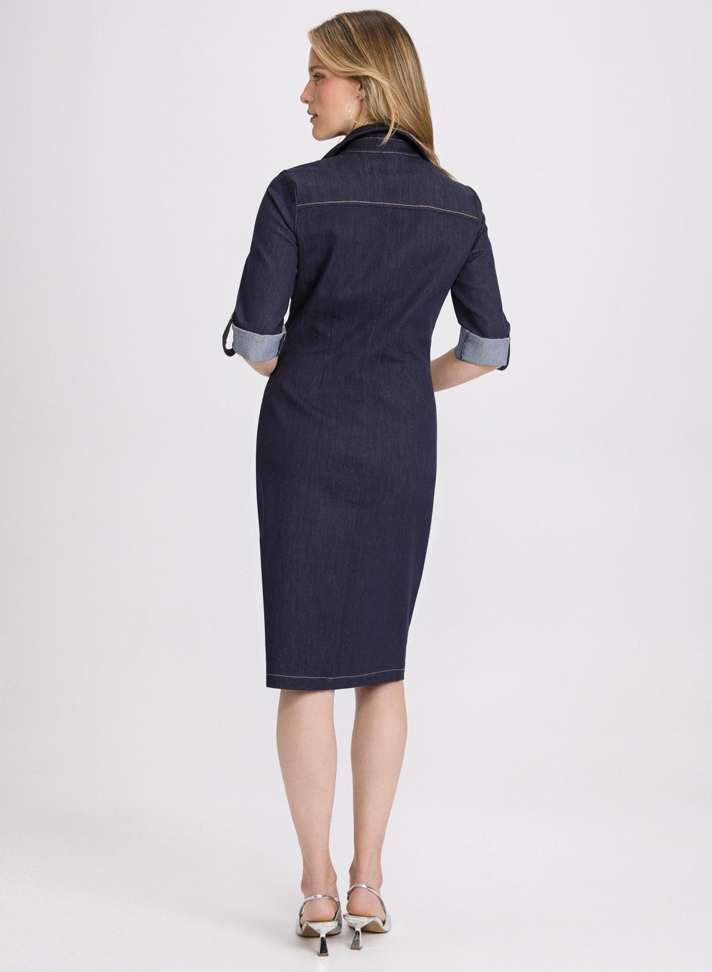 Button-Down Denim Dress