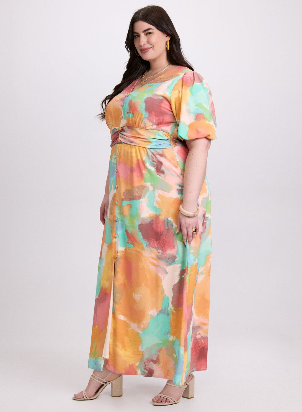 Abstract Floral Dress