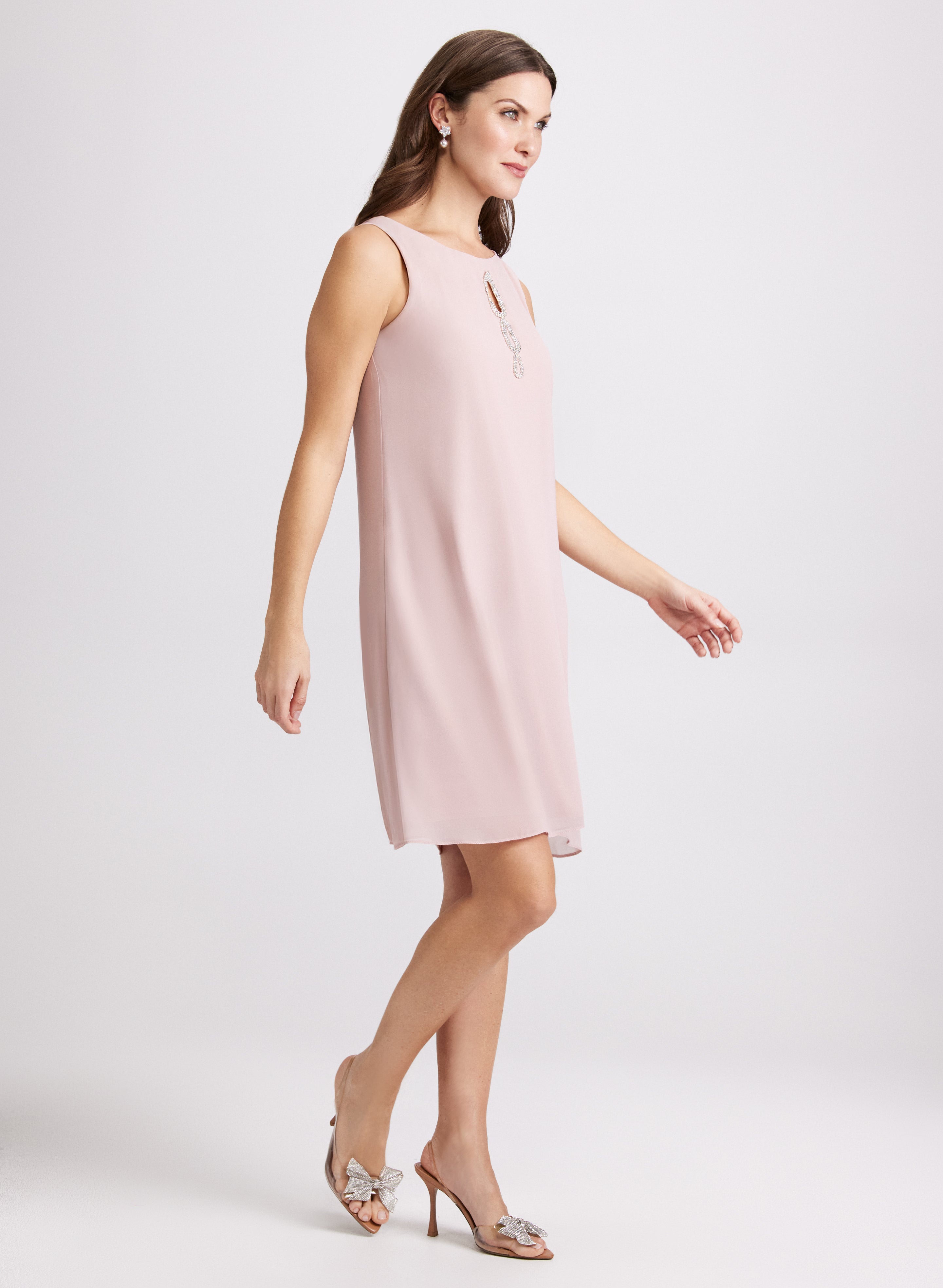 Chiffon Cape & Midi Dress