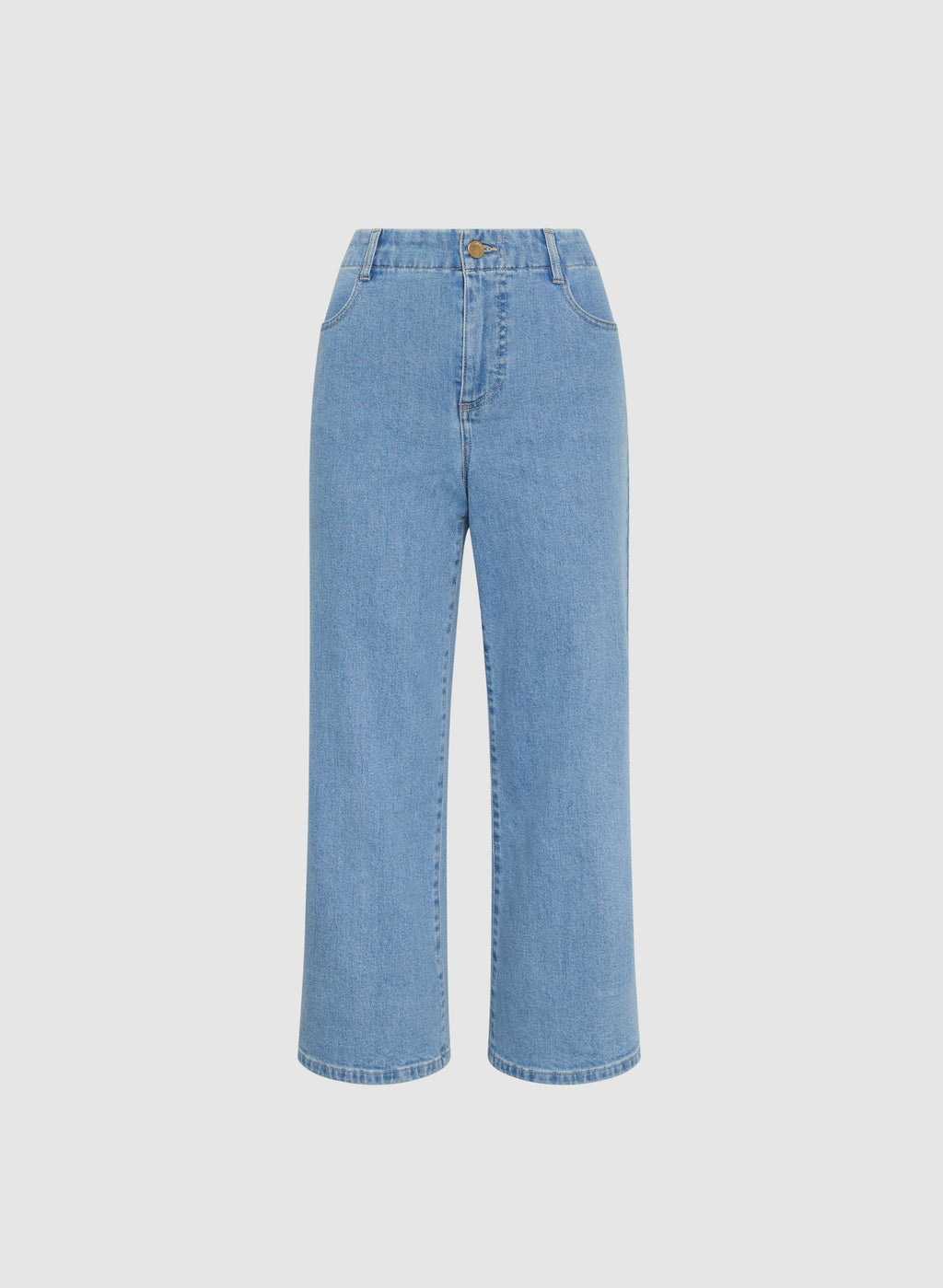 Cropped Wide-Leg Jeans