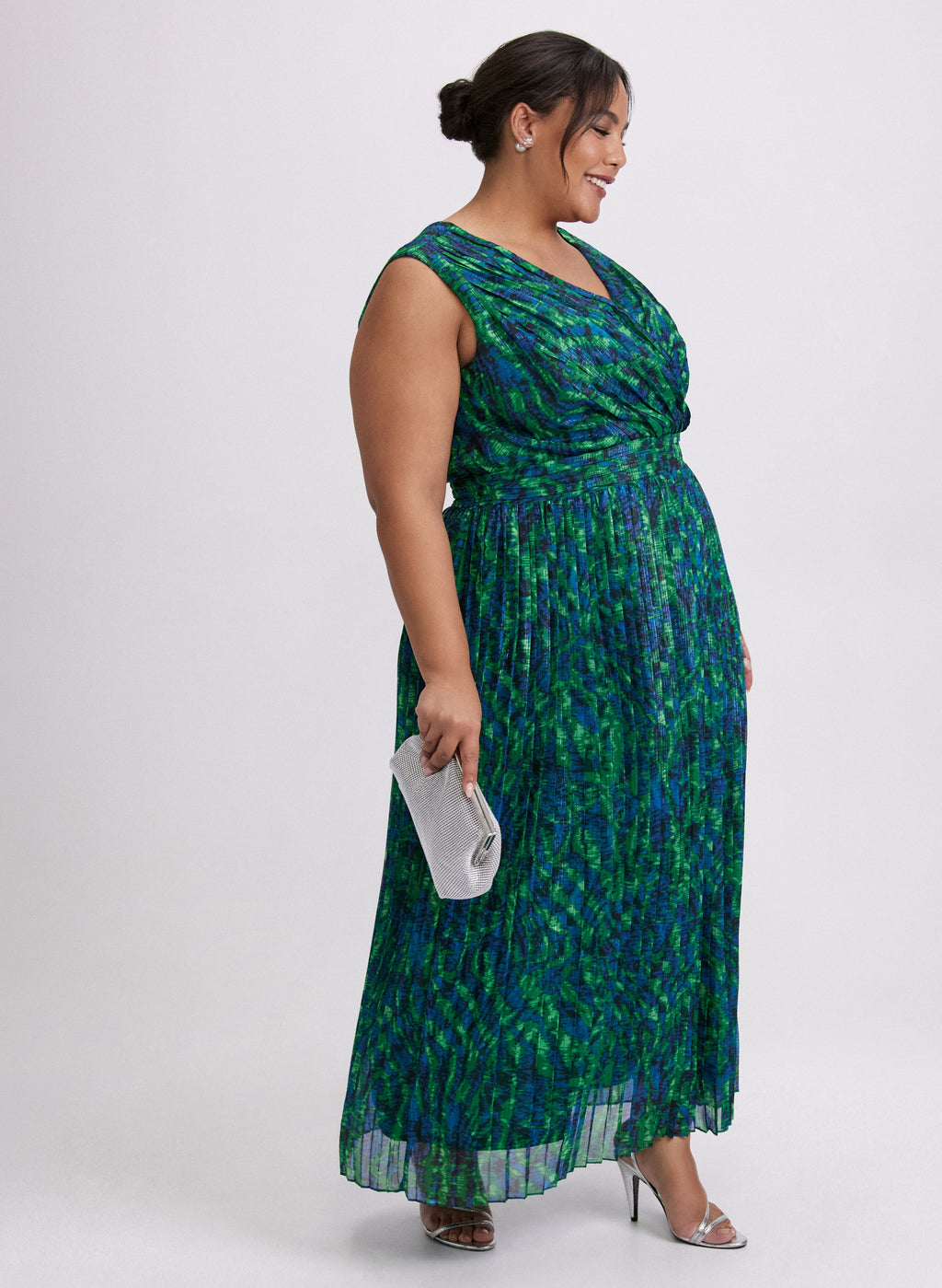 Chiffon Abstract Print Dress