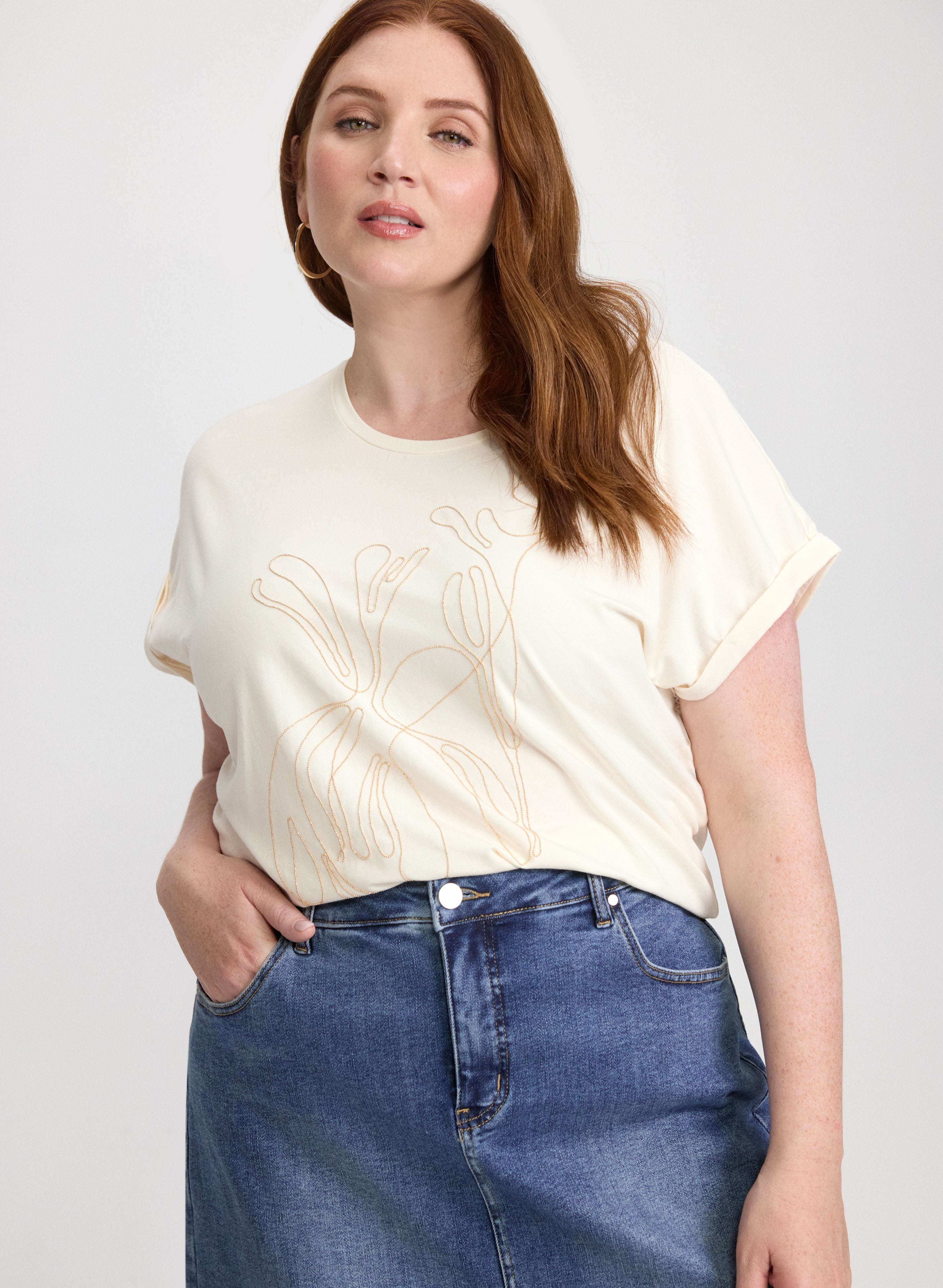 Chain Detail T-Shirt