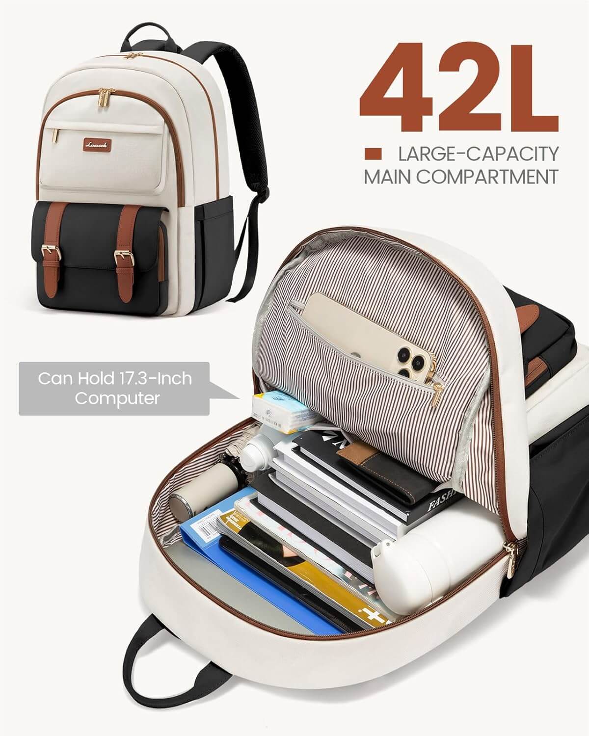College Laptop Backpack, 15.6 17.3