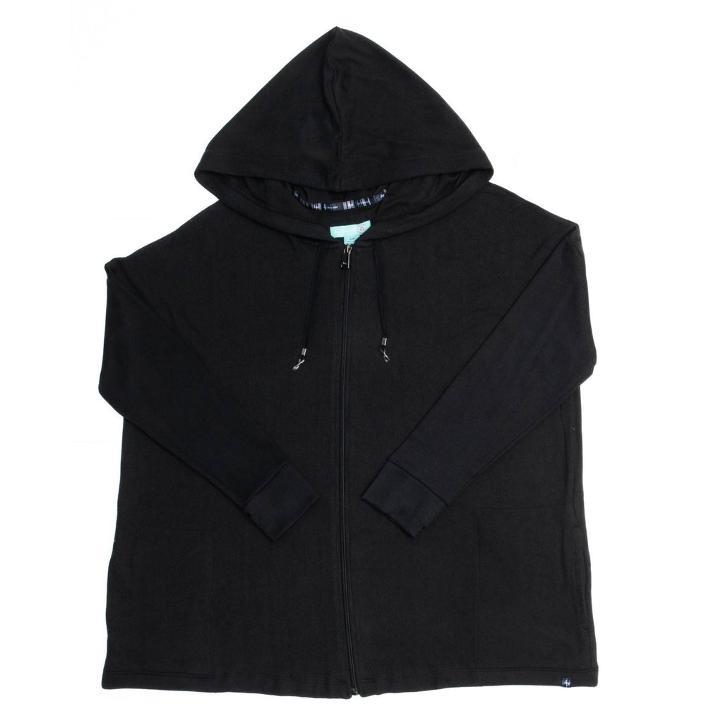 Bolero Brushed Sweater Knit Zip-Up