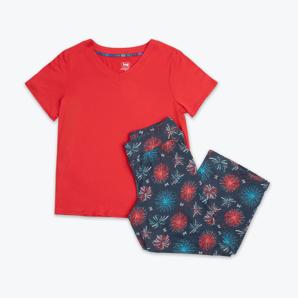 Boomerang Relaxed Tee & Cropped Pants Set