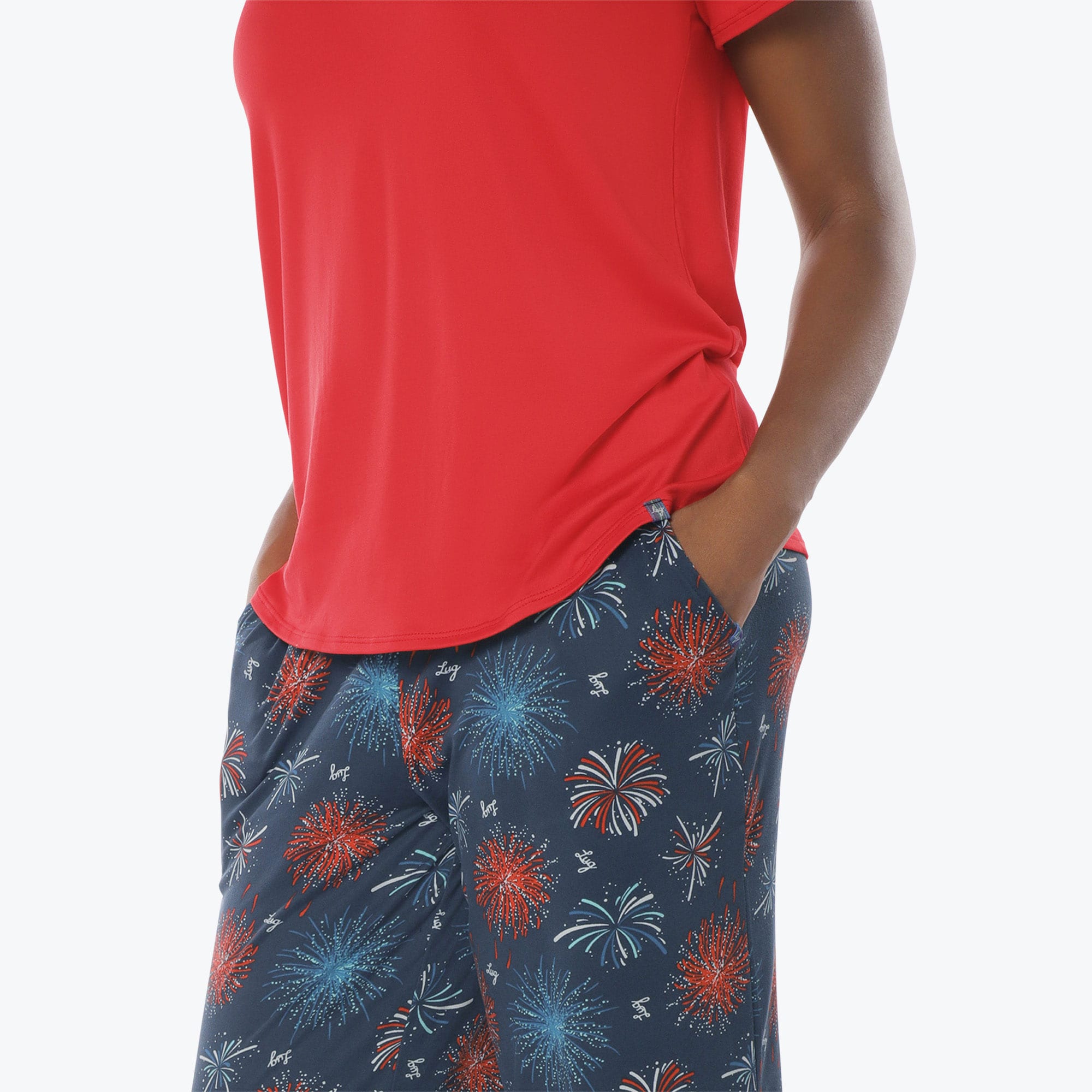 Boomerang Relaxed Tee & Cropped Pants Set