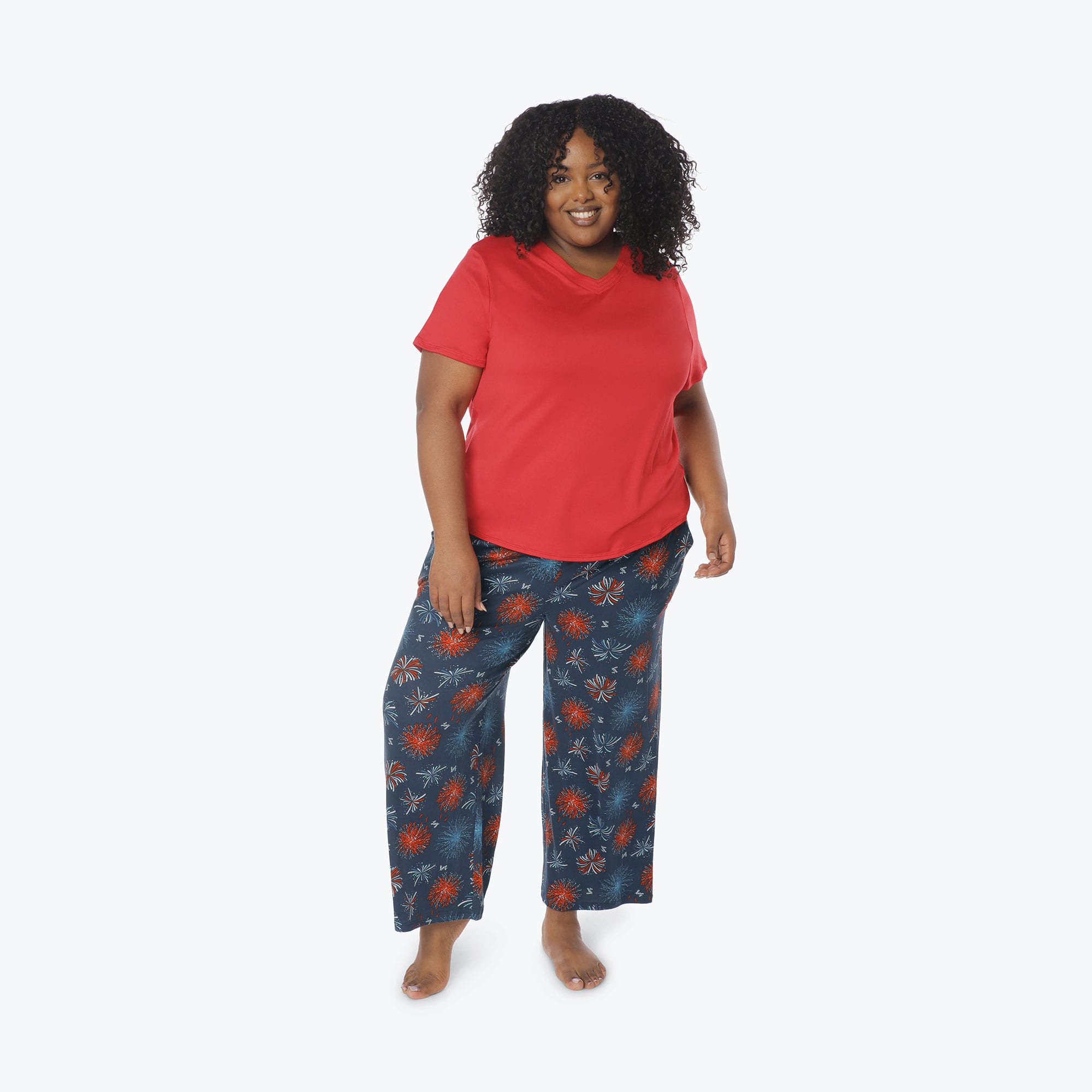 Boomerang Relaxed Tee & Cropped Pants Set
