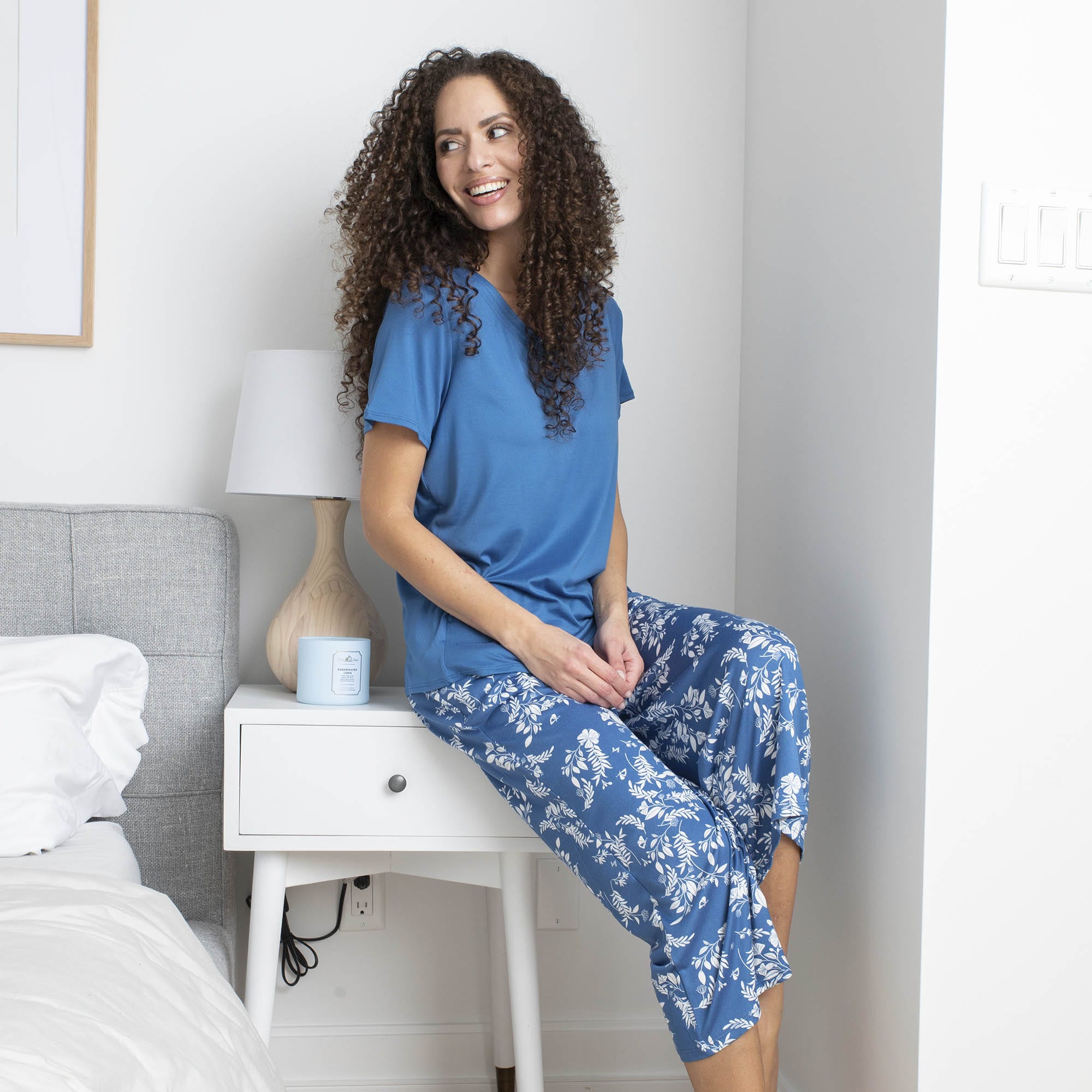 Boomerang Relaxed Tee & Cropped Pants Set