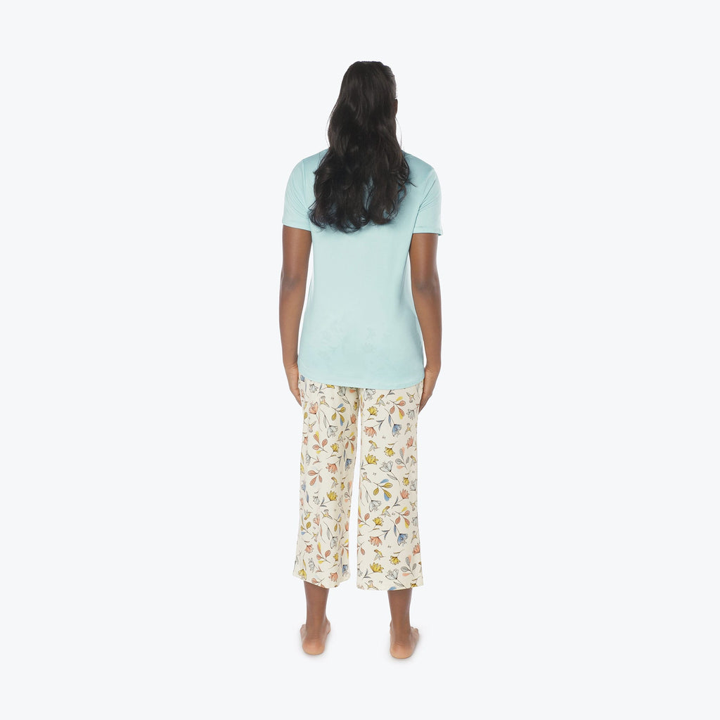 Boomerang Relaxed Tee & Cropped Pants Set