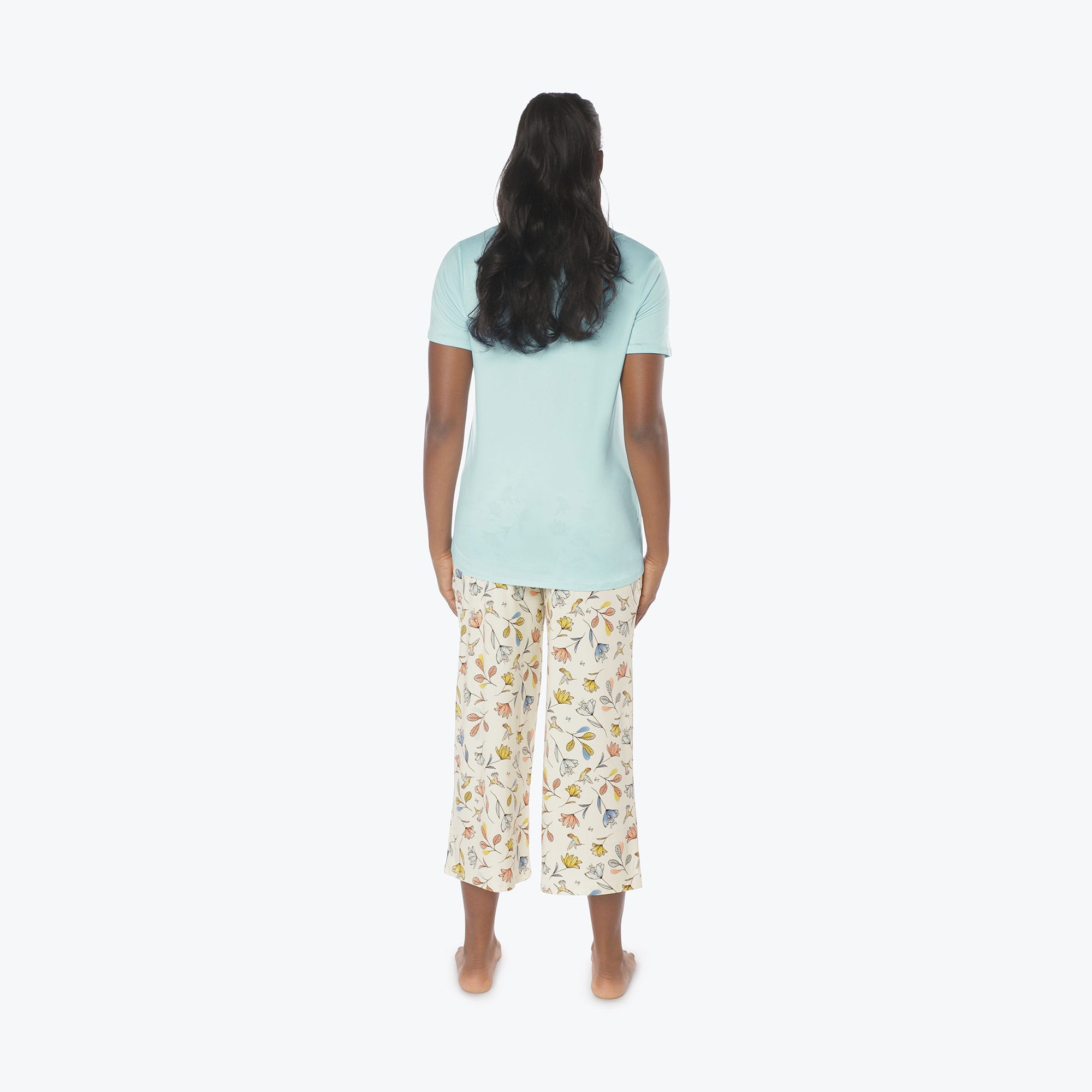 Boomerang Relaxed Tee & Cropped Pants Set