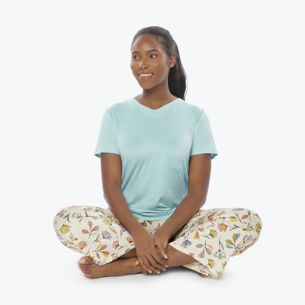 Boomerang Relaxed Tee & Cropped Pants Set