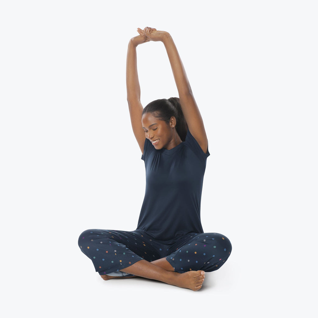 Boomerang Relaxed Tee & Cropped Pants Set